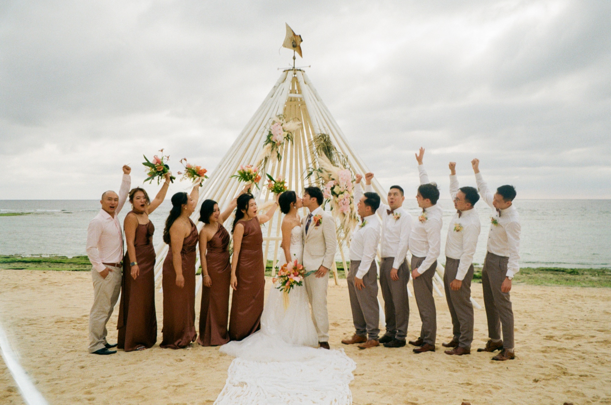 Jon & Constance Okinawa wedding on 35mm film
