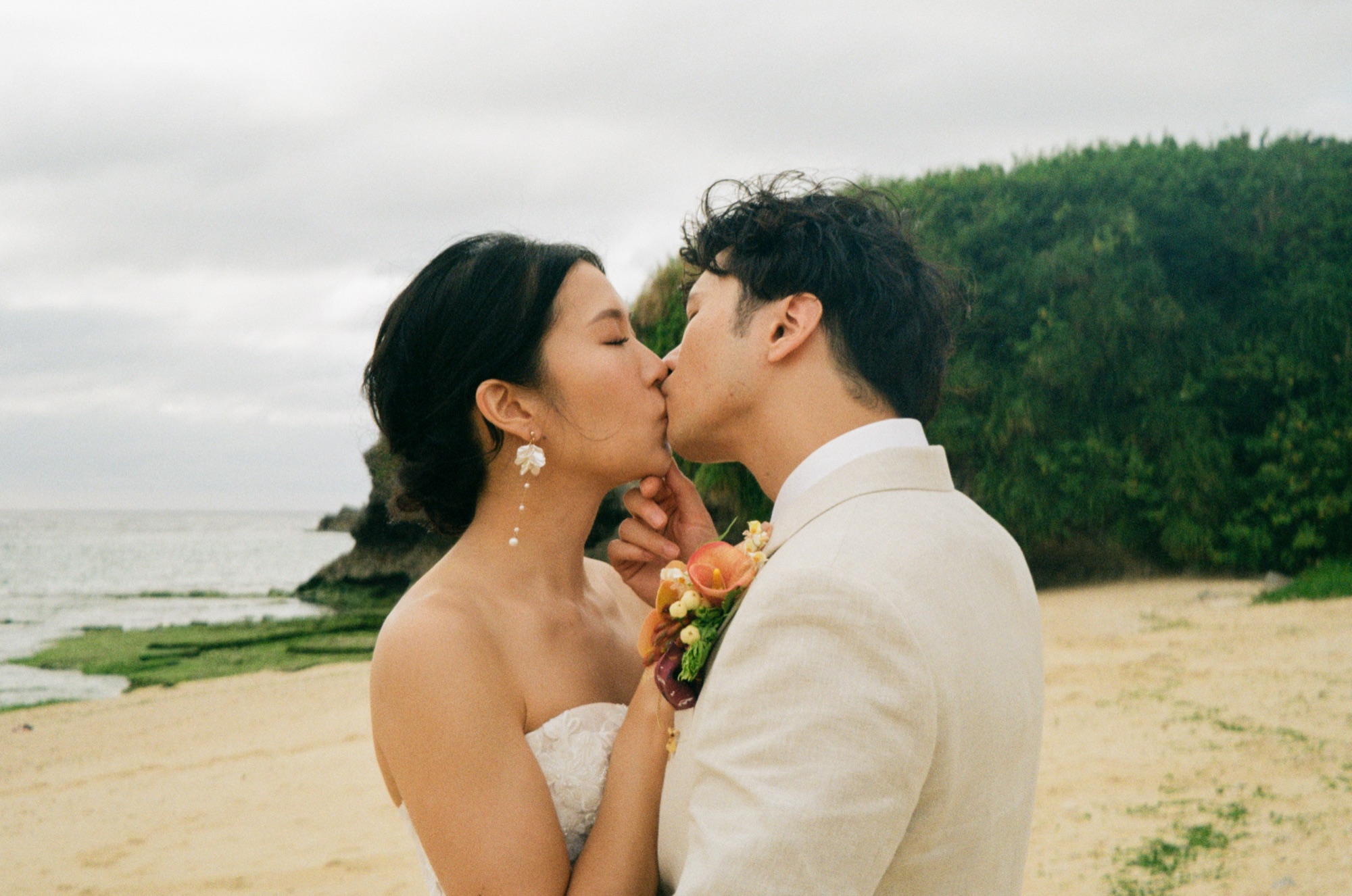 Jon & Constance Okinawa wedding on 35mm film