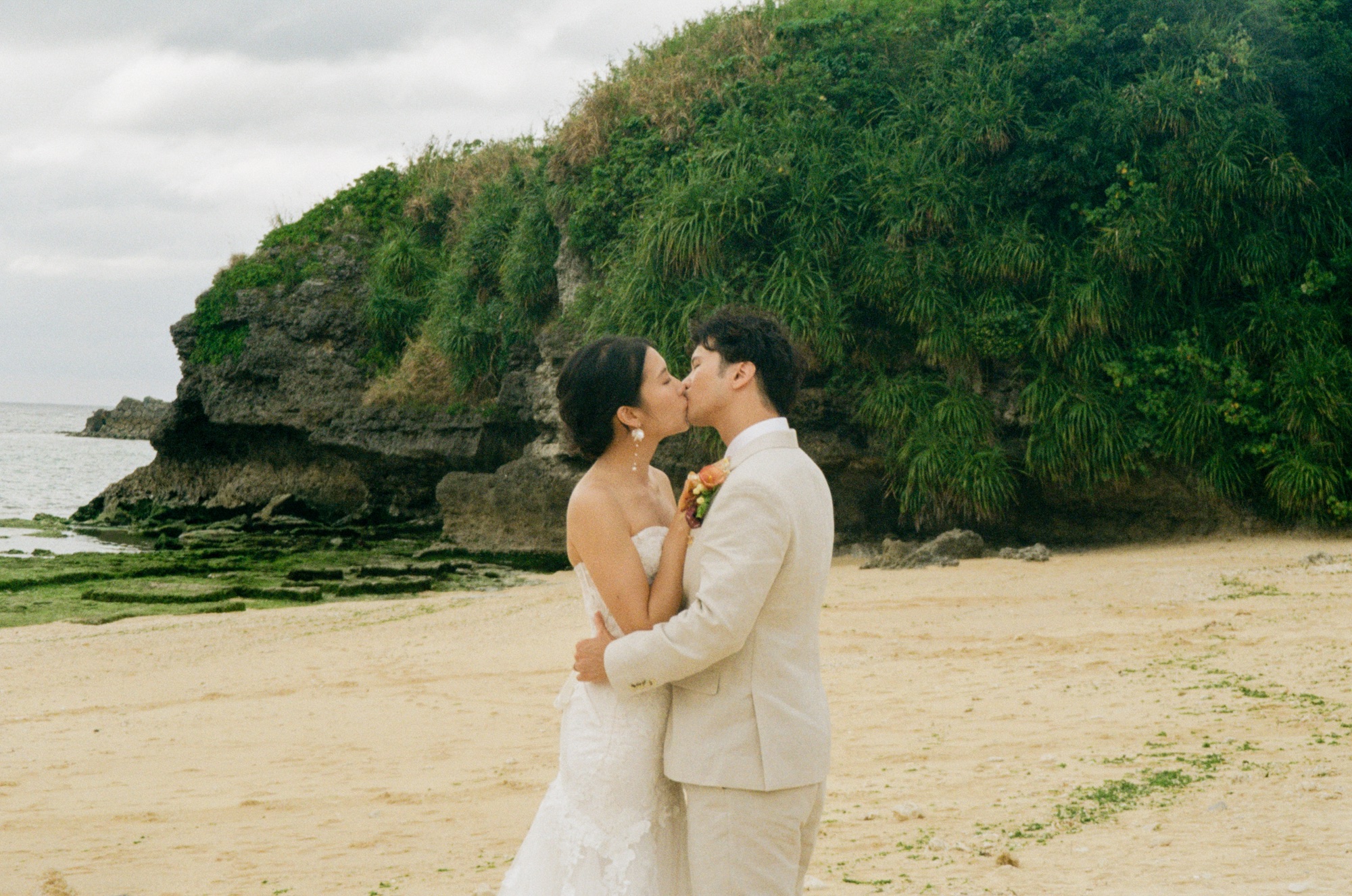 Jon & Constance Okinawa wedding on 35mm film