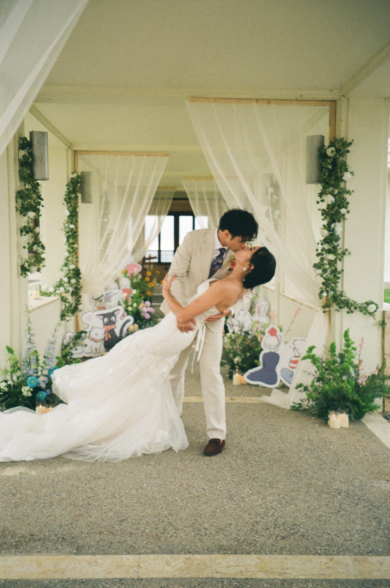 Jon & Constance Okinawa wedding on 35mm film