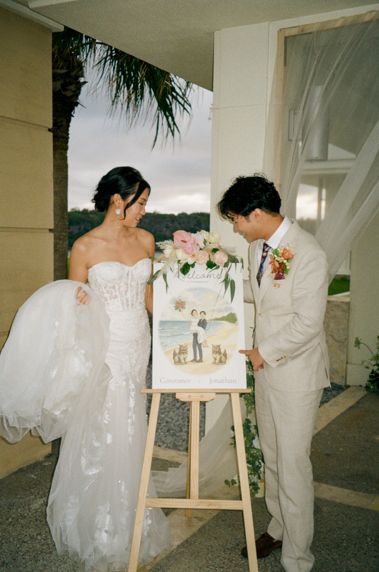 Jon & Constance Okinawa wedding on 35mm film