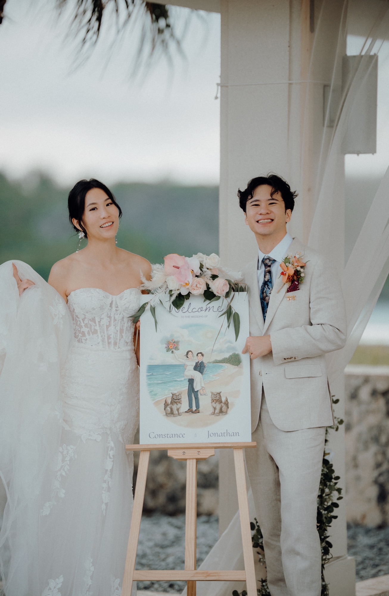 Jon & Constance destination wedding at ANA InterContinental Manza Beach Resort, Okinawa
