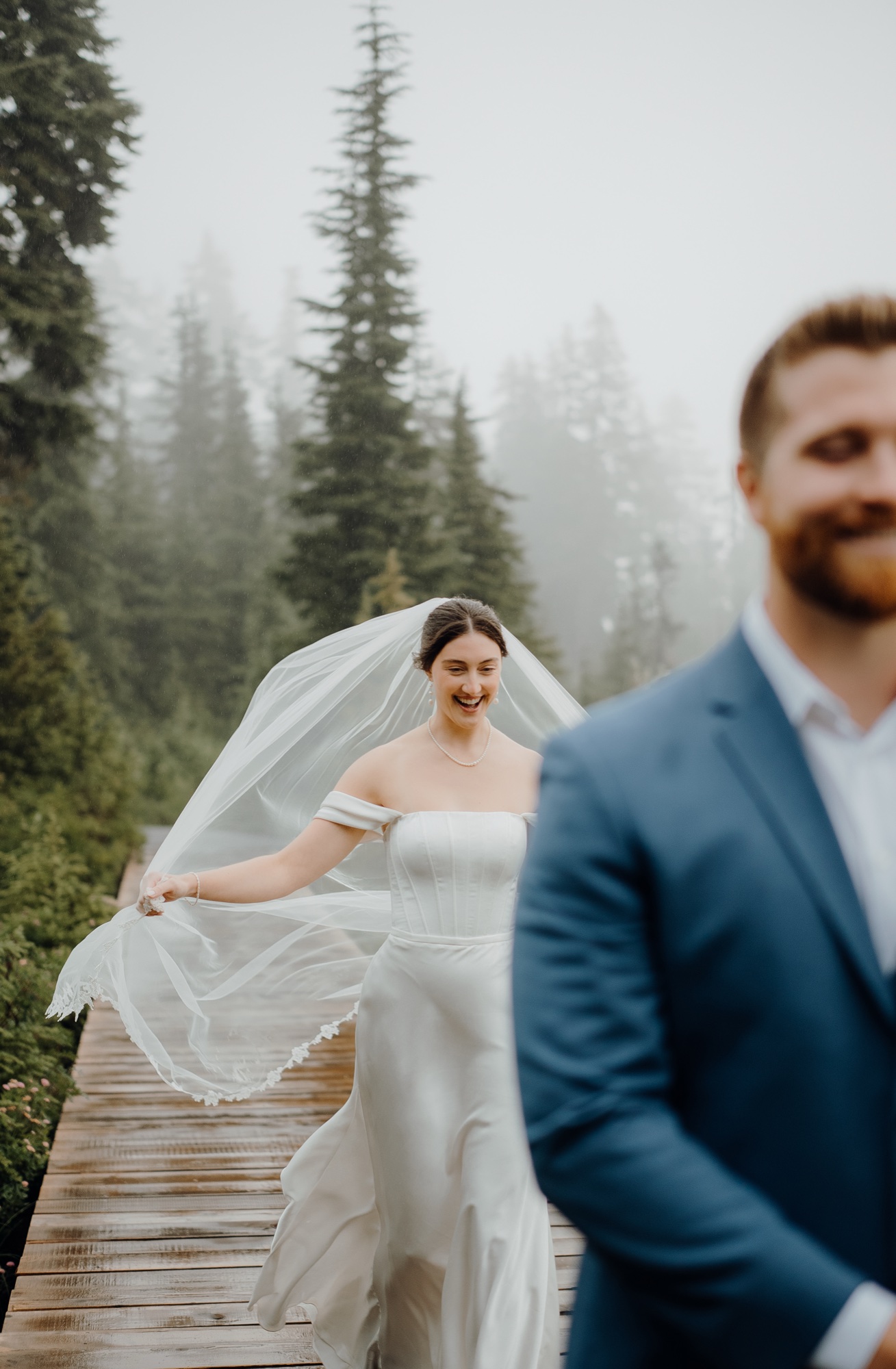 Kyle & Sahale destination session at Picture Lake, Mount Baker, WA