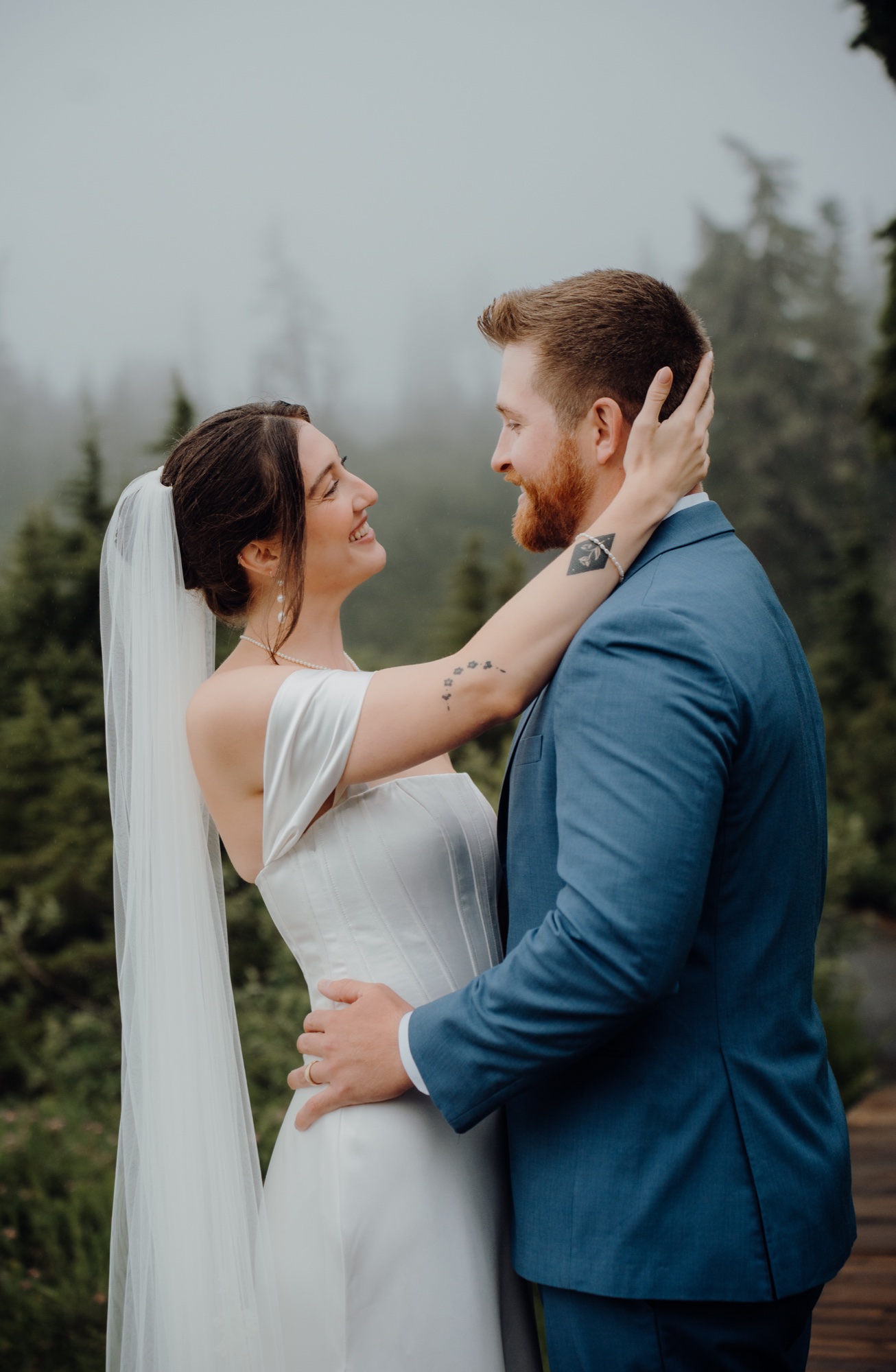 Kyle & Sahale destination session at Picture Lake, Mount Baker, WA