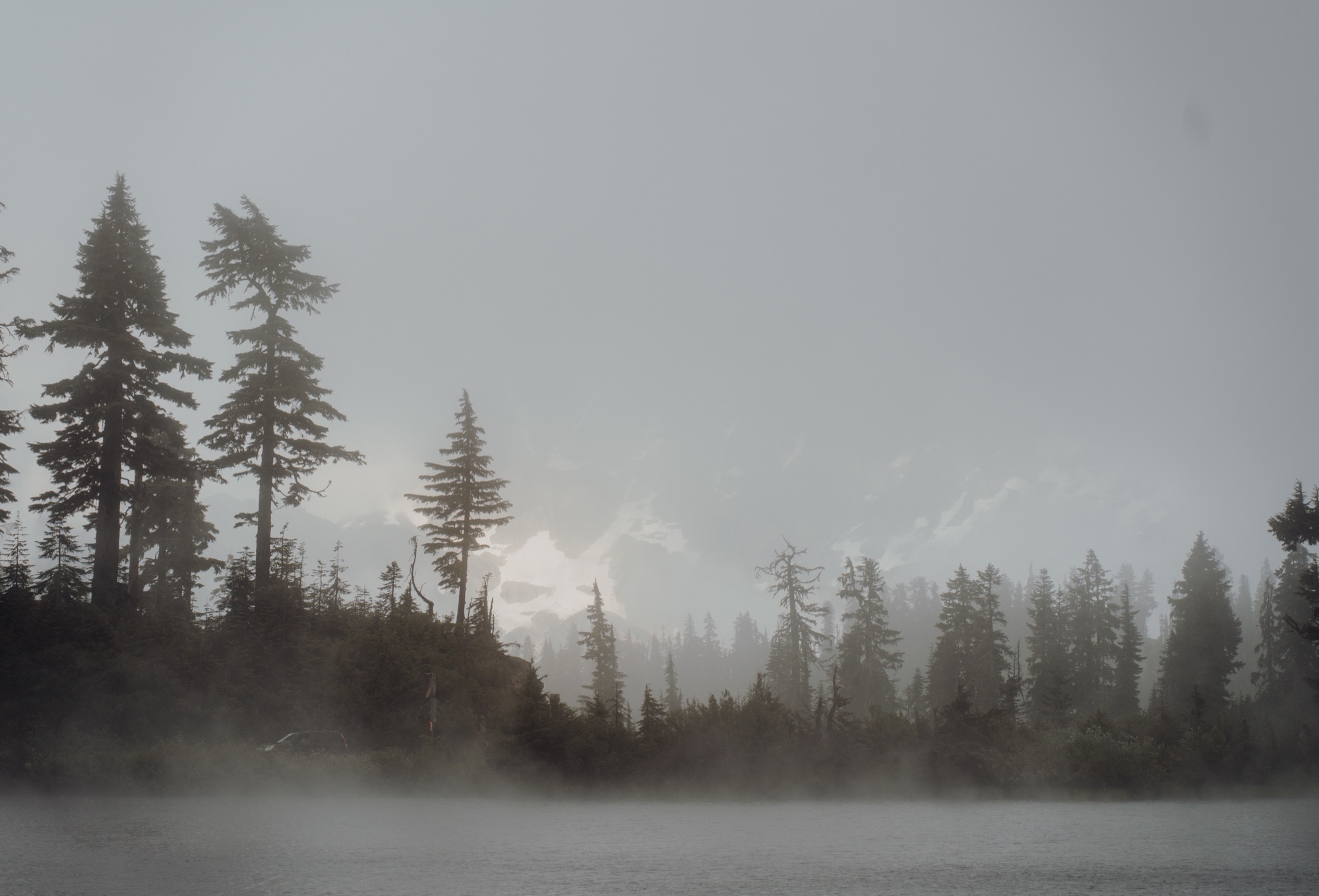 Kyle & Sahale destination session at Picture Lake, Mount Baker, WA