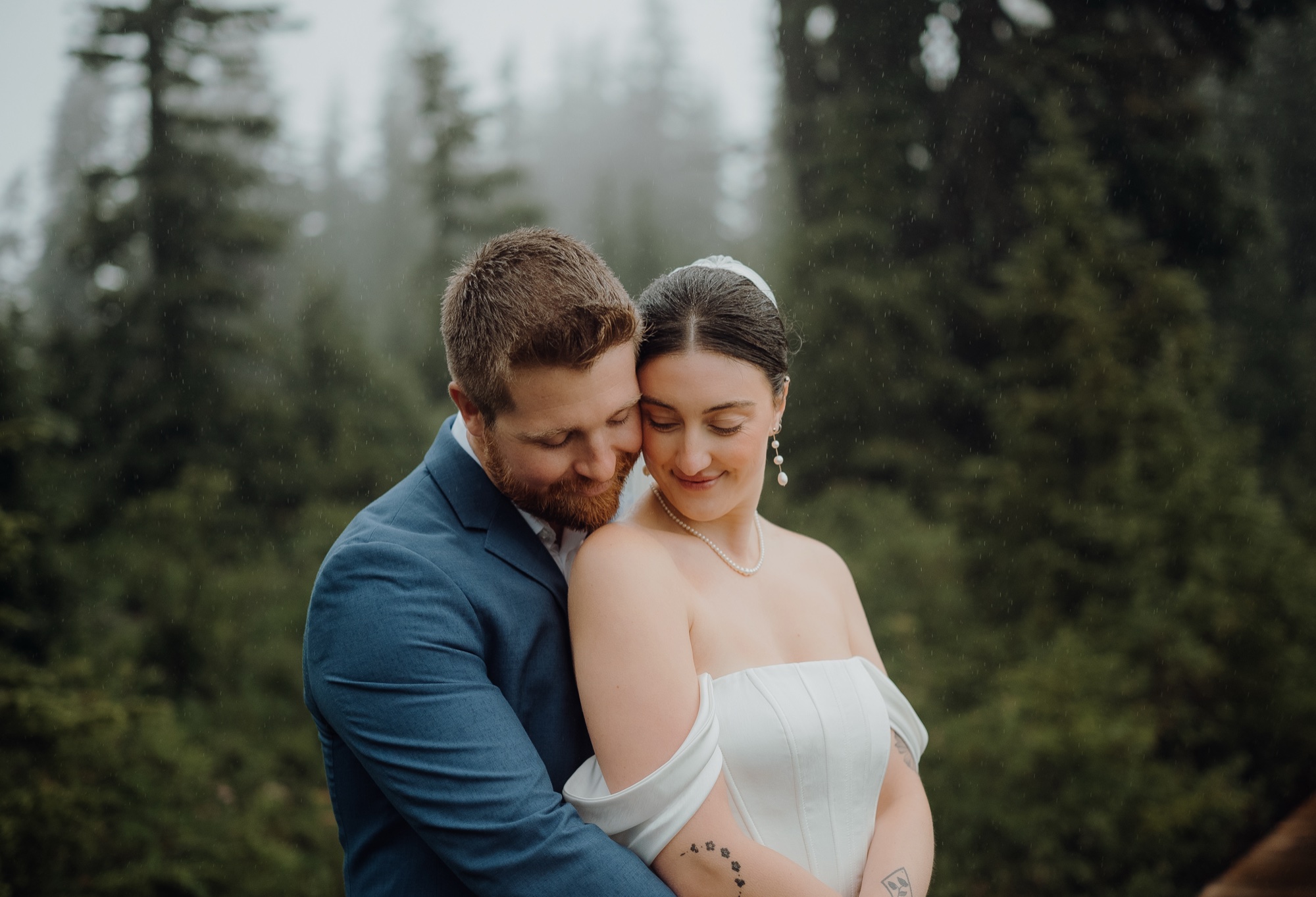 Kyle & Sahale destination session at Picture Lake, Mount Baker, WA