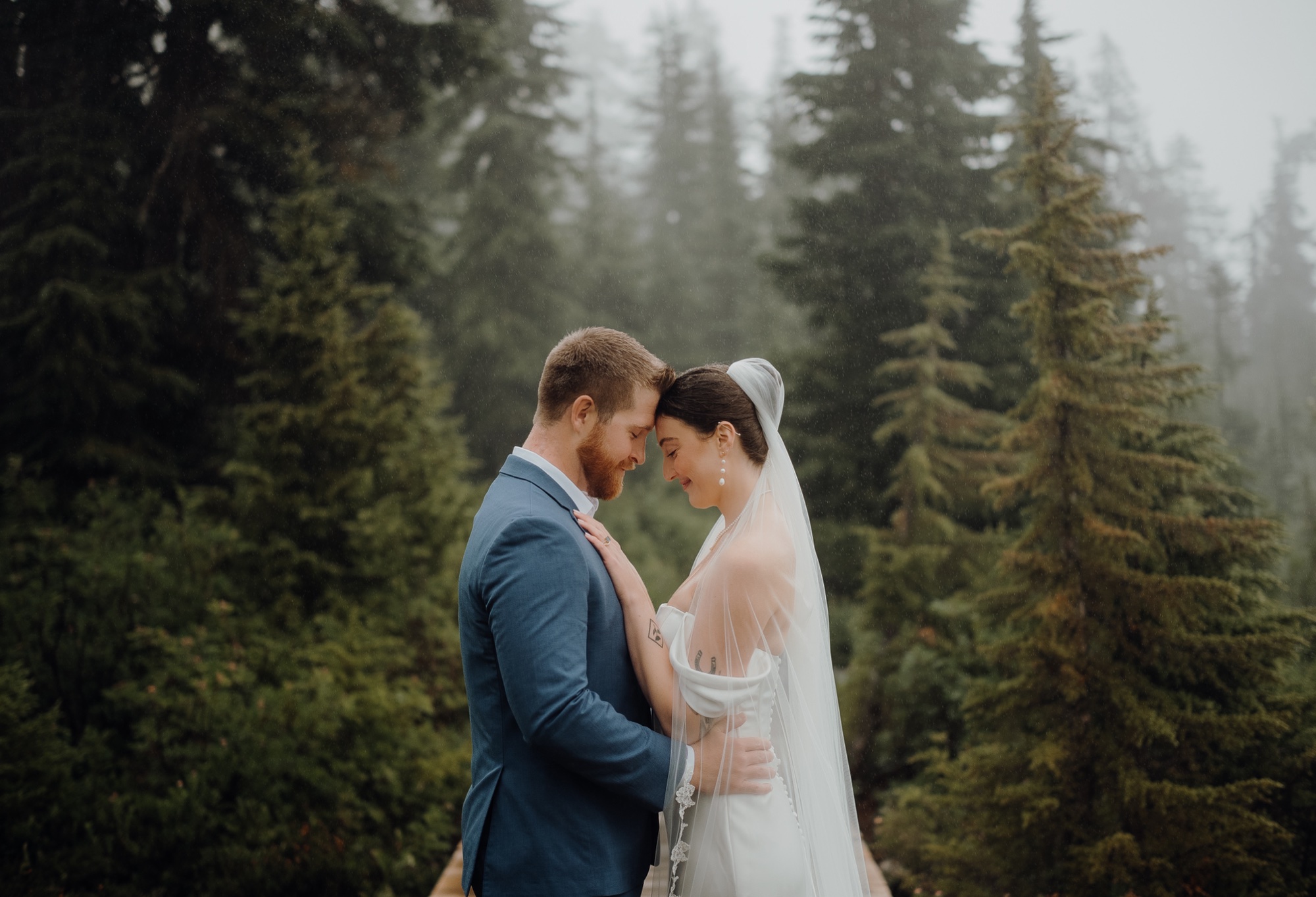 Kyle & Sahale destination session at Picture Lake, Mount Baker, WA