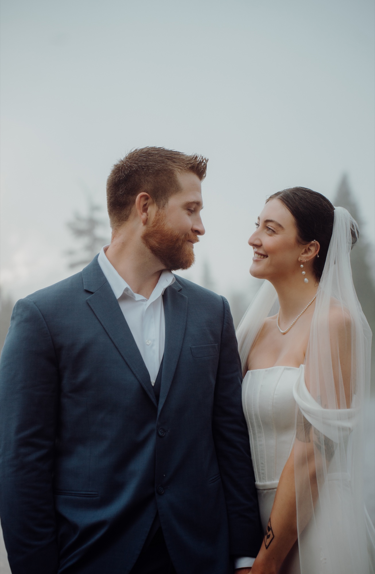 Kyle & Sahale destination session at Picture Lake, Mount Baker, WA