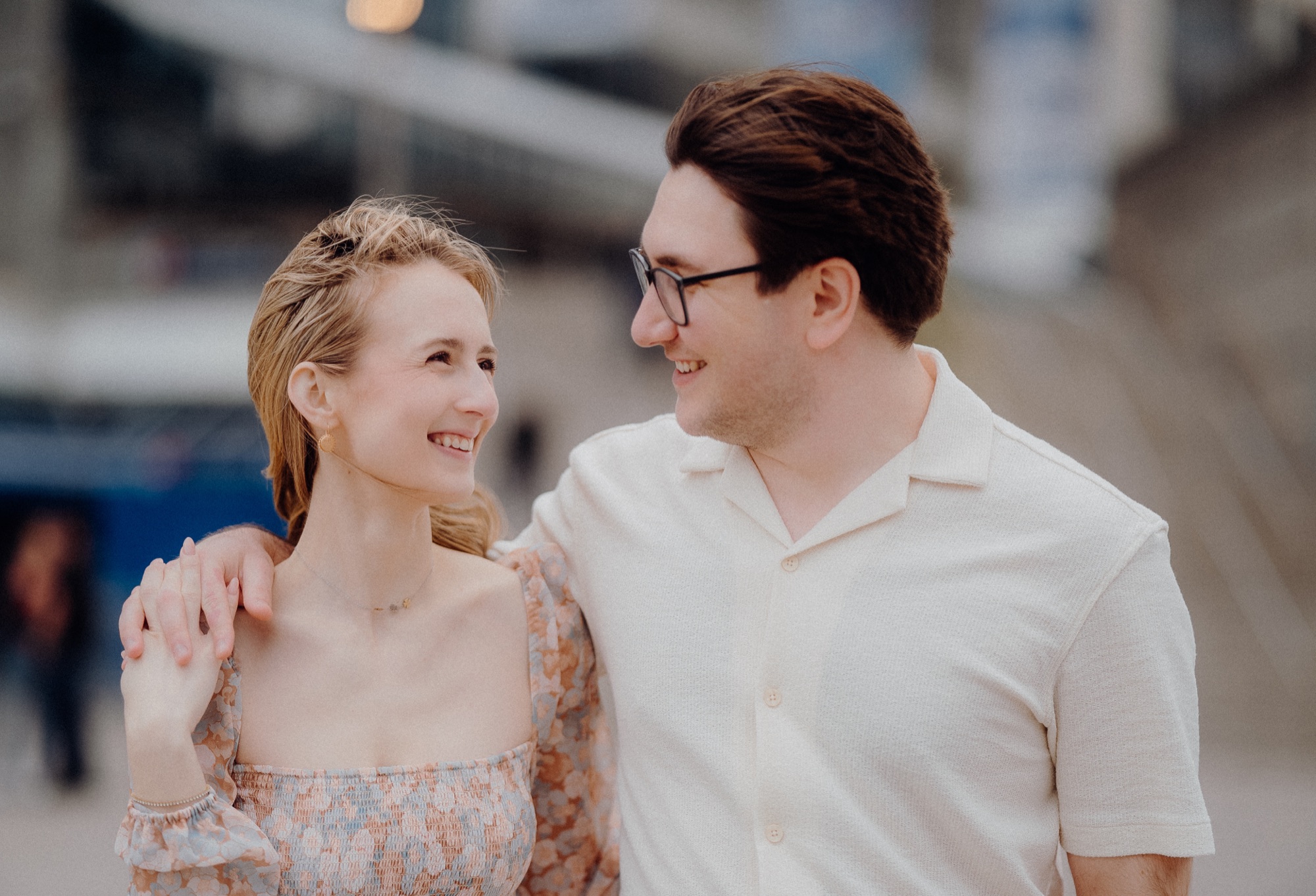 David and Alyana engagement session at the Rogers Centre in Toronto
