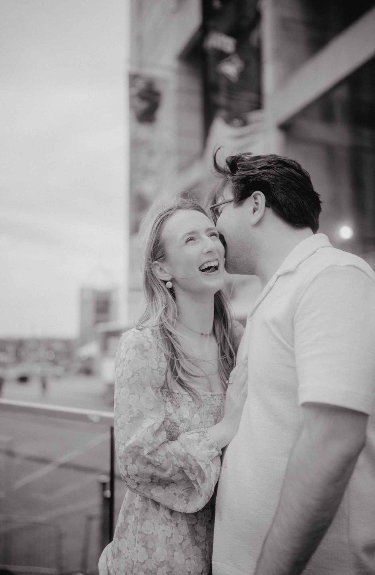 David and Alyana engagement session at the Rogers Centre in Toronto
