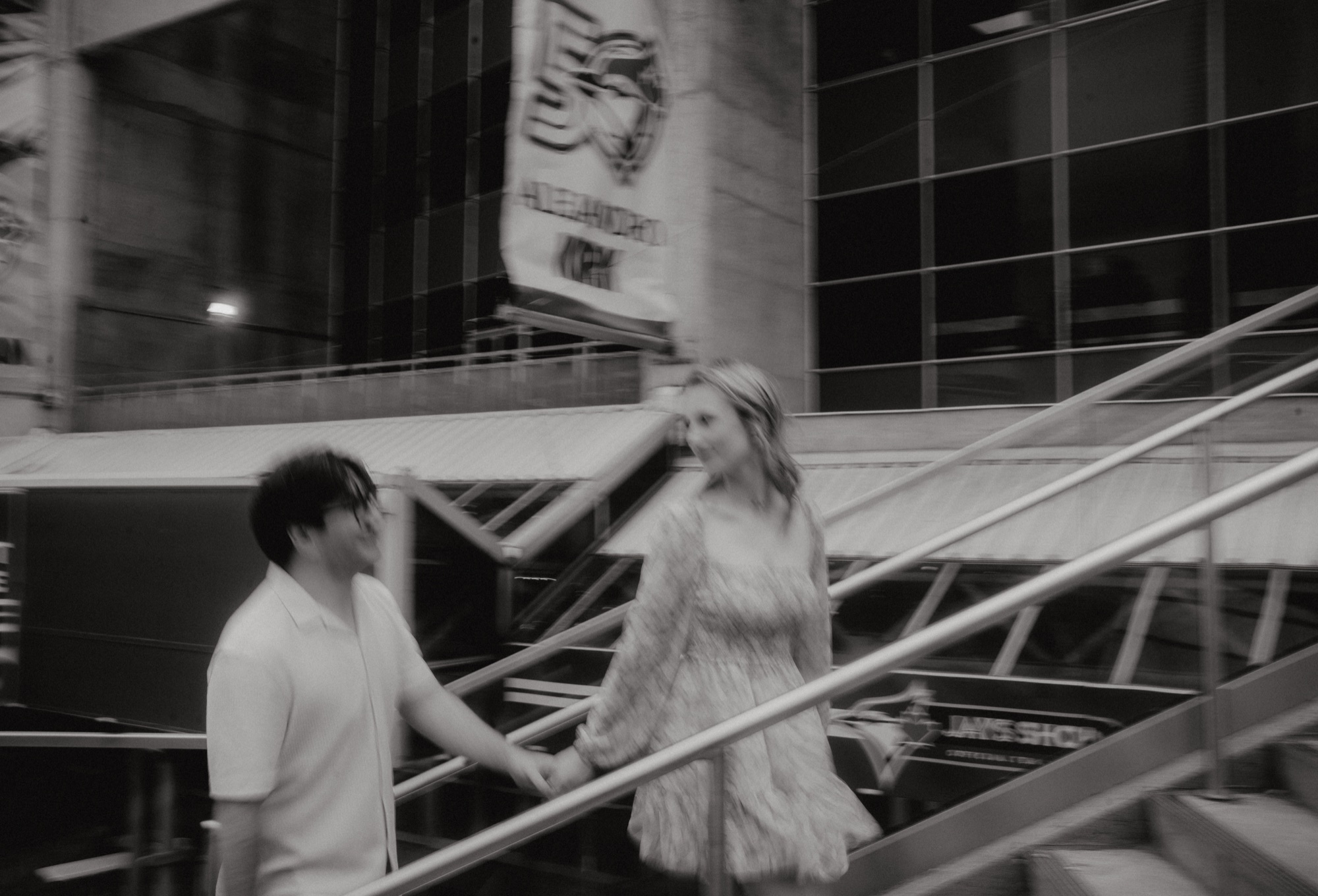 David and Alyana engagement session at the Rogers Centre in Toronto