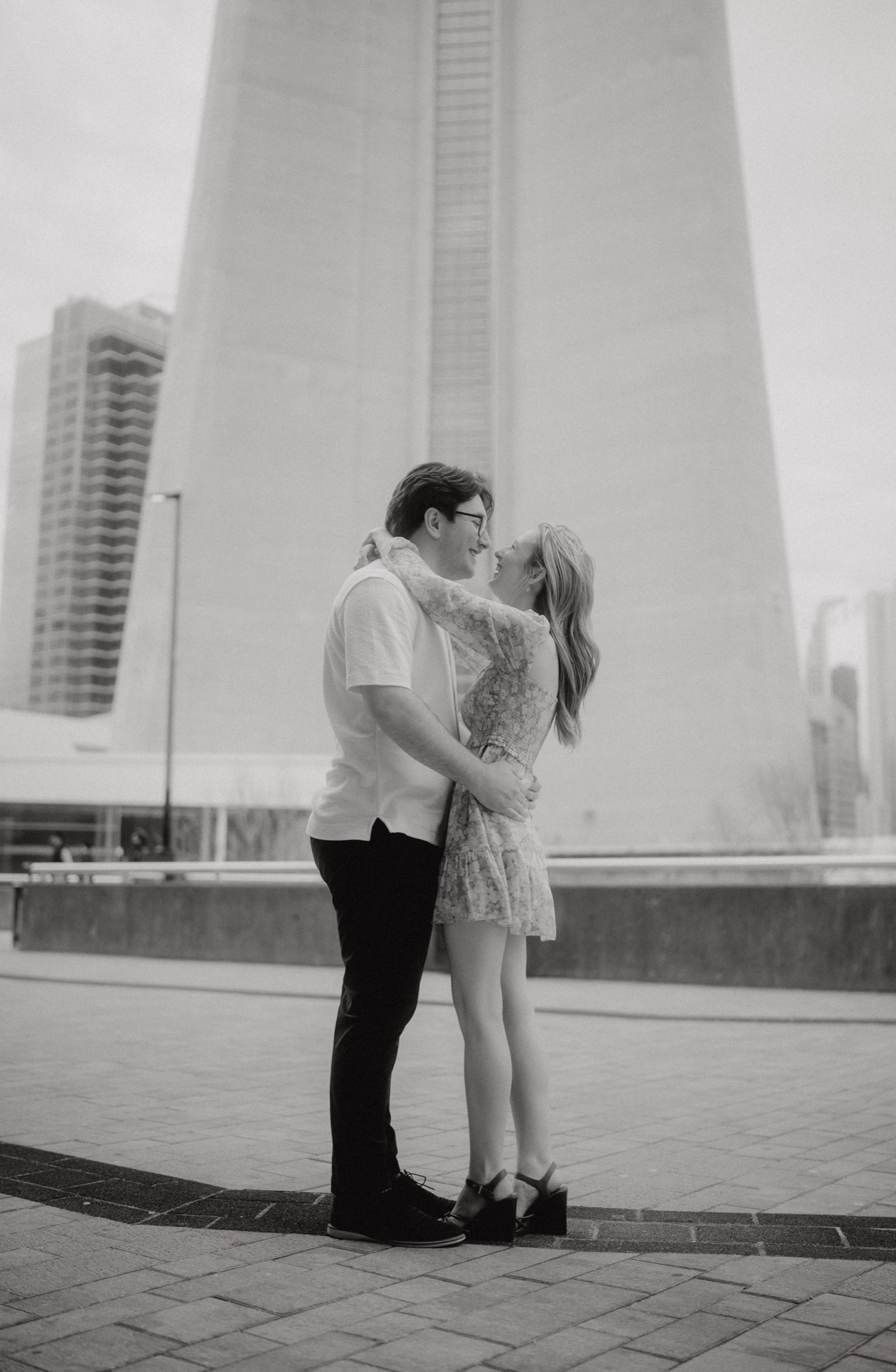 David and Alyana engagement session at the Rogers Centre in Toronto