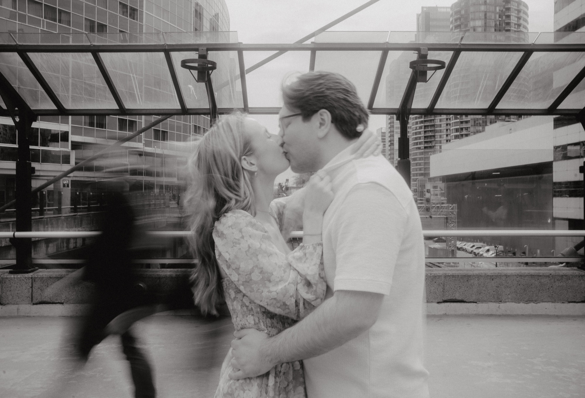 David and Alyana engagement session at the Rogers Centre in Toronto