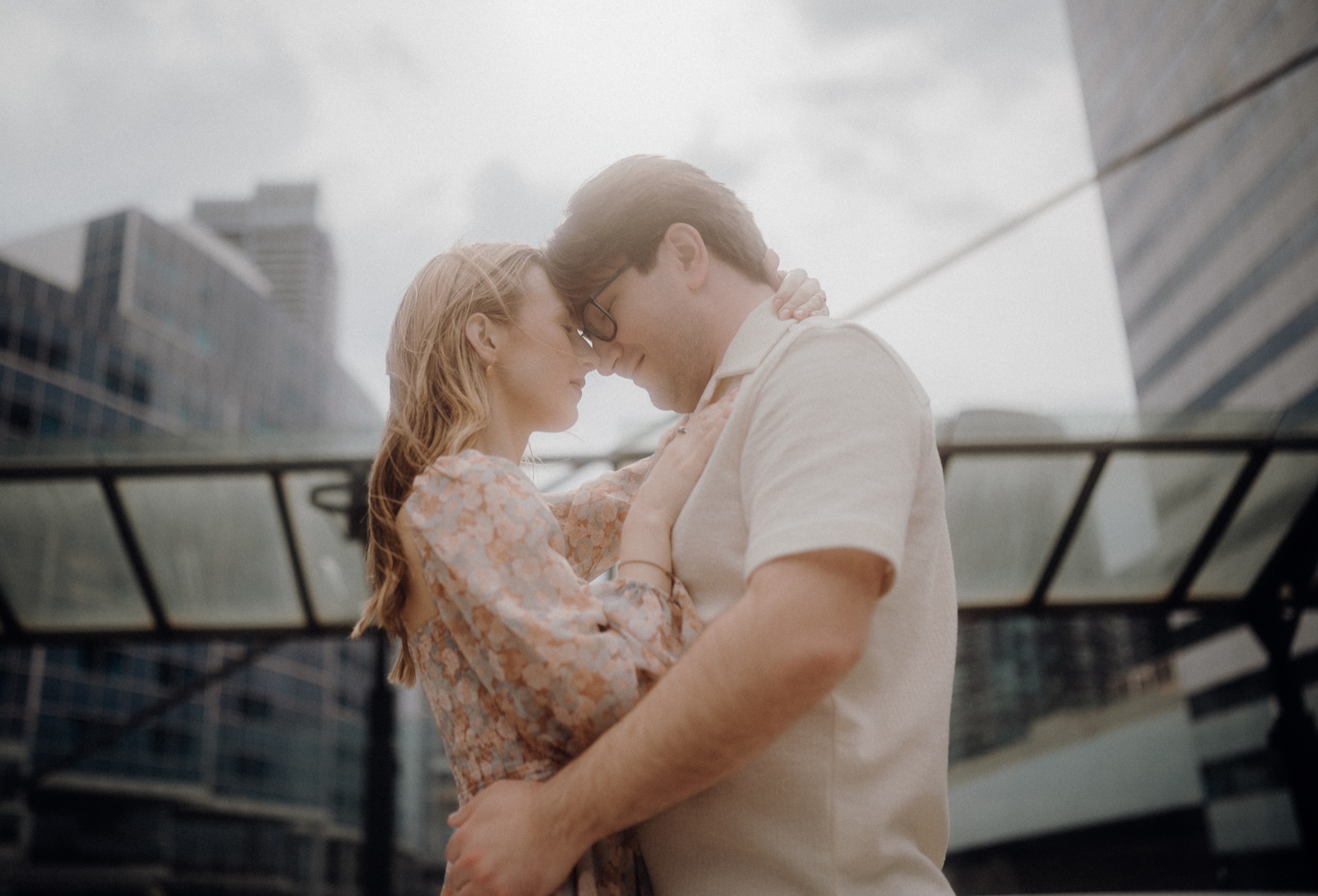 David and Alyana engagement session at the Rogers Centre in Toronto