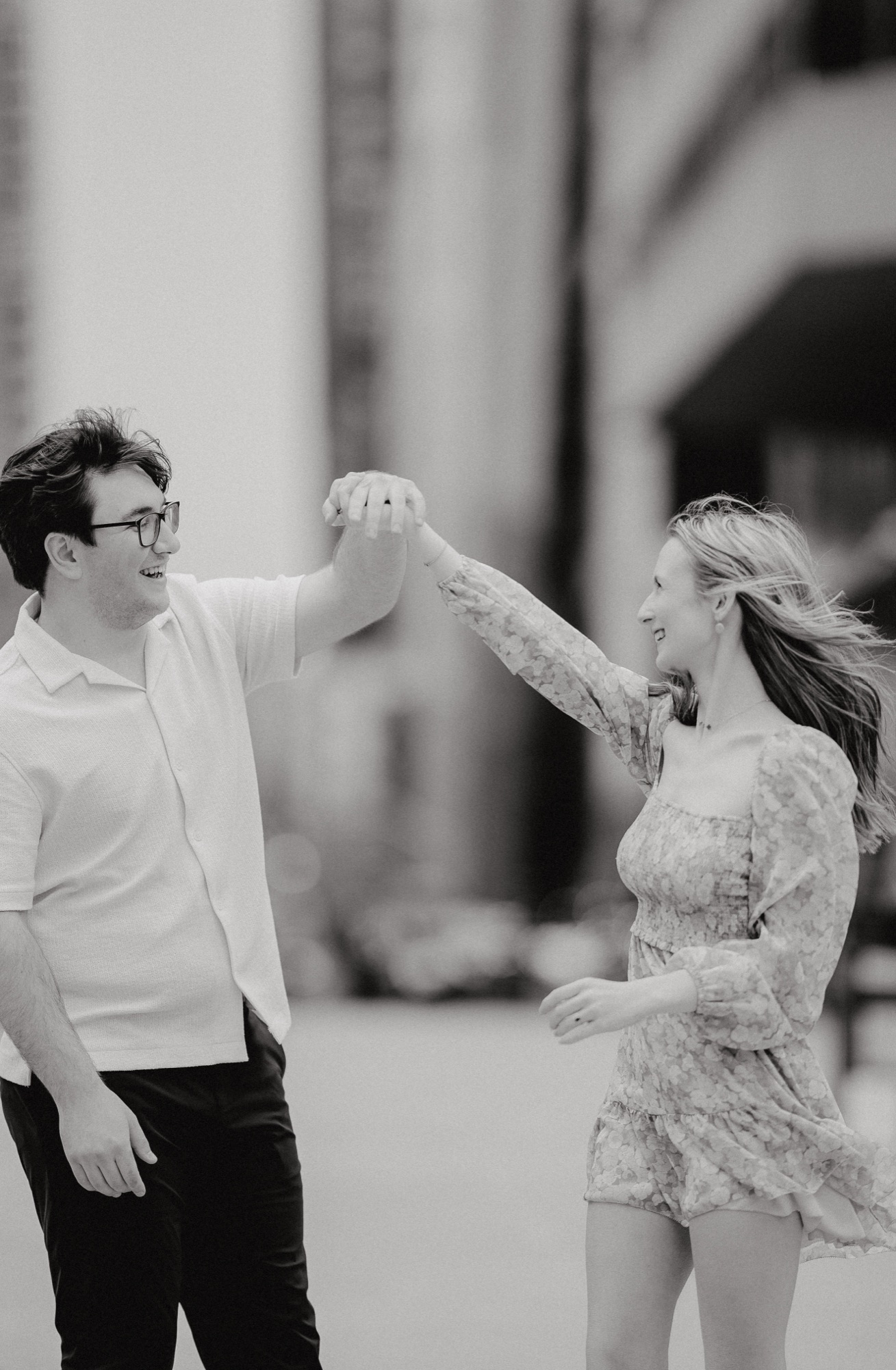 David and Alyana engagement session at the Rogers Centre in Toronto