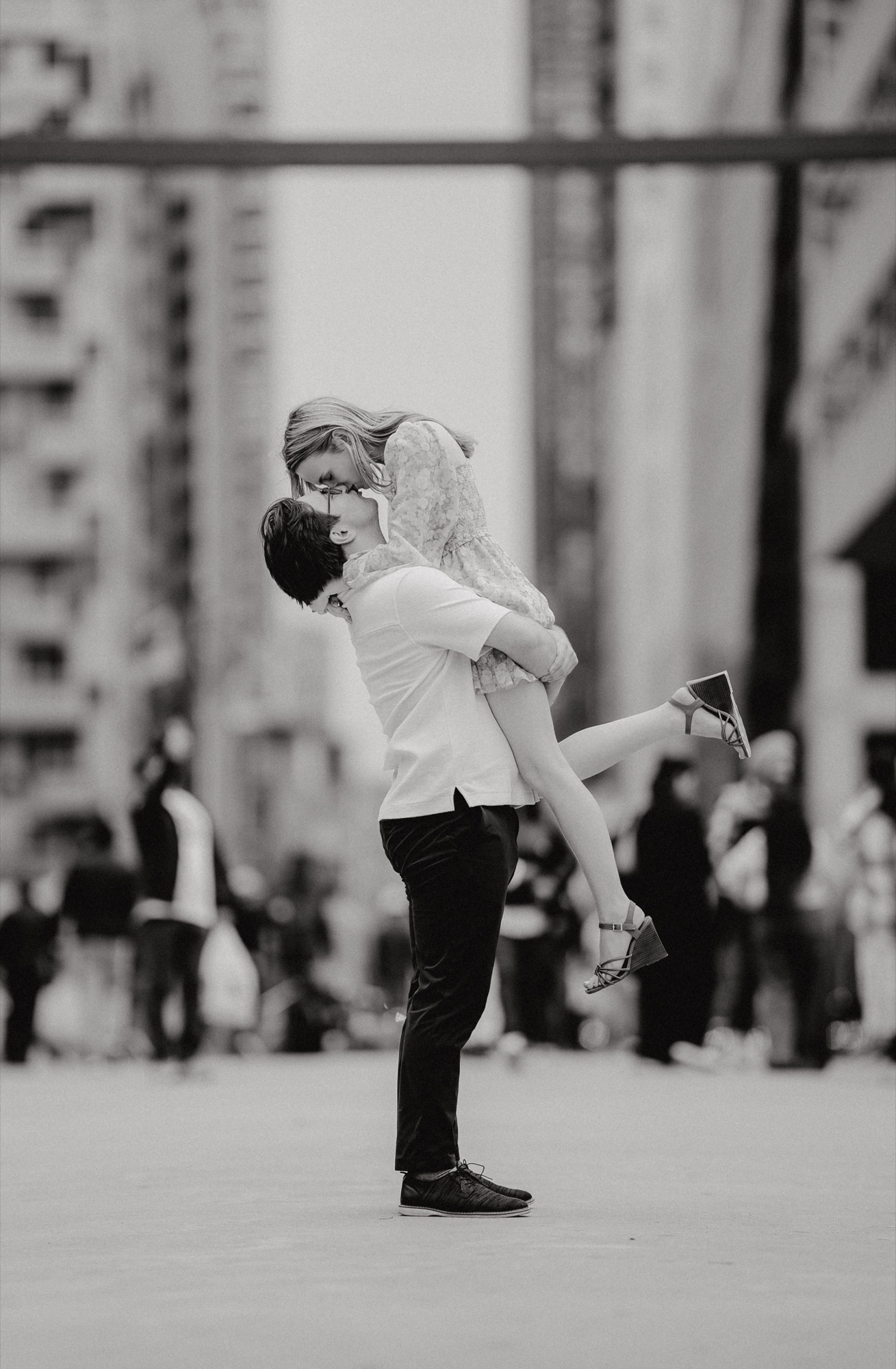 David and Alyana engagement session at the Rogers Centre in Toronto