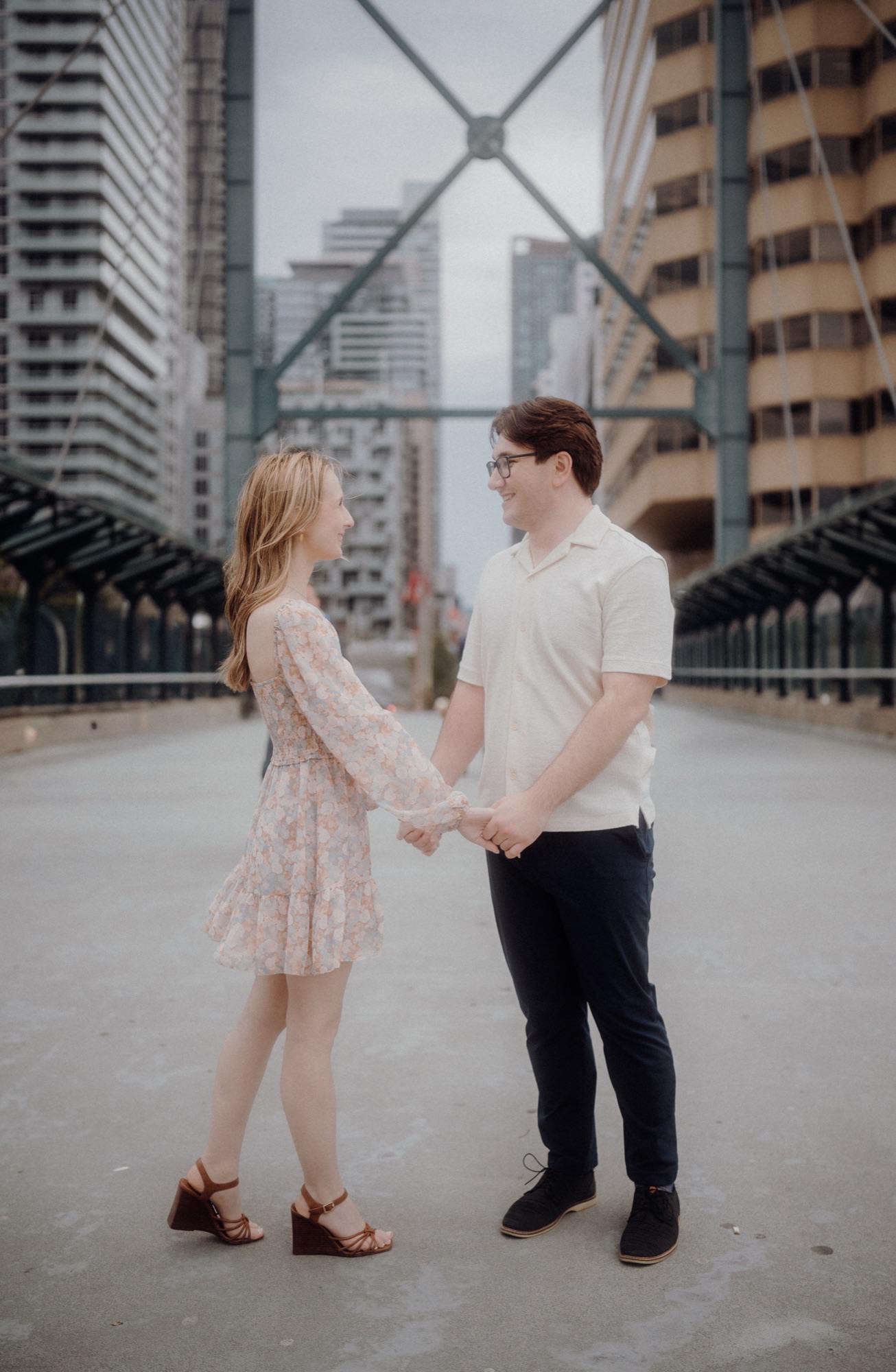 David and Alyana engagement session at the Rogers Centre in Toronto