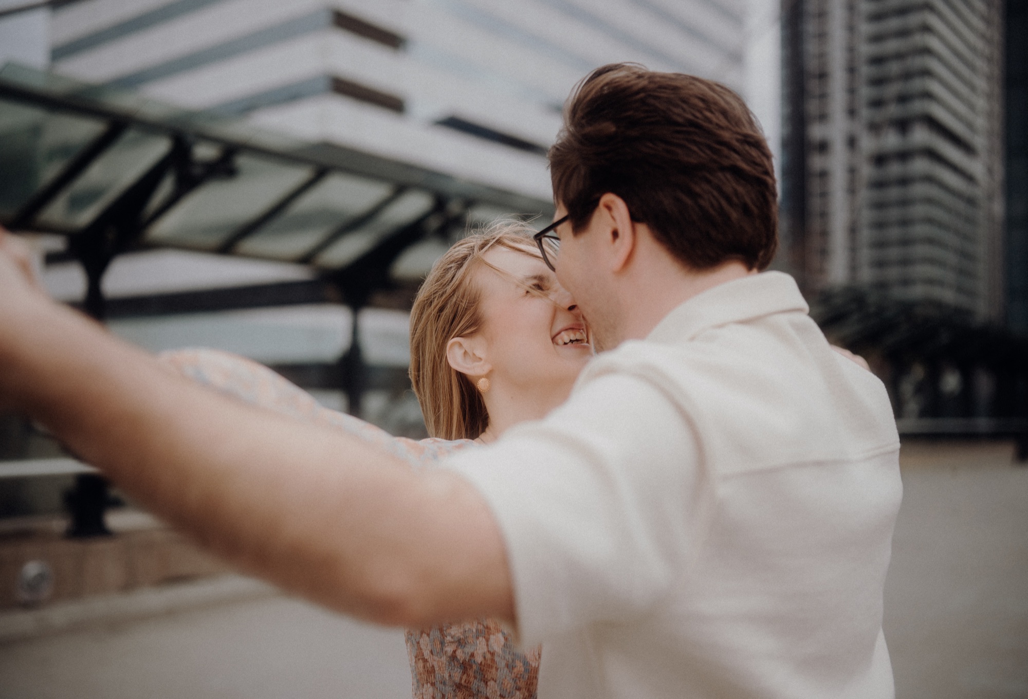 David and Alyana engagement session at the Rogers Centre in Toronto