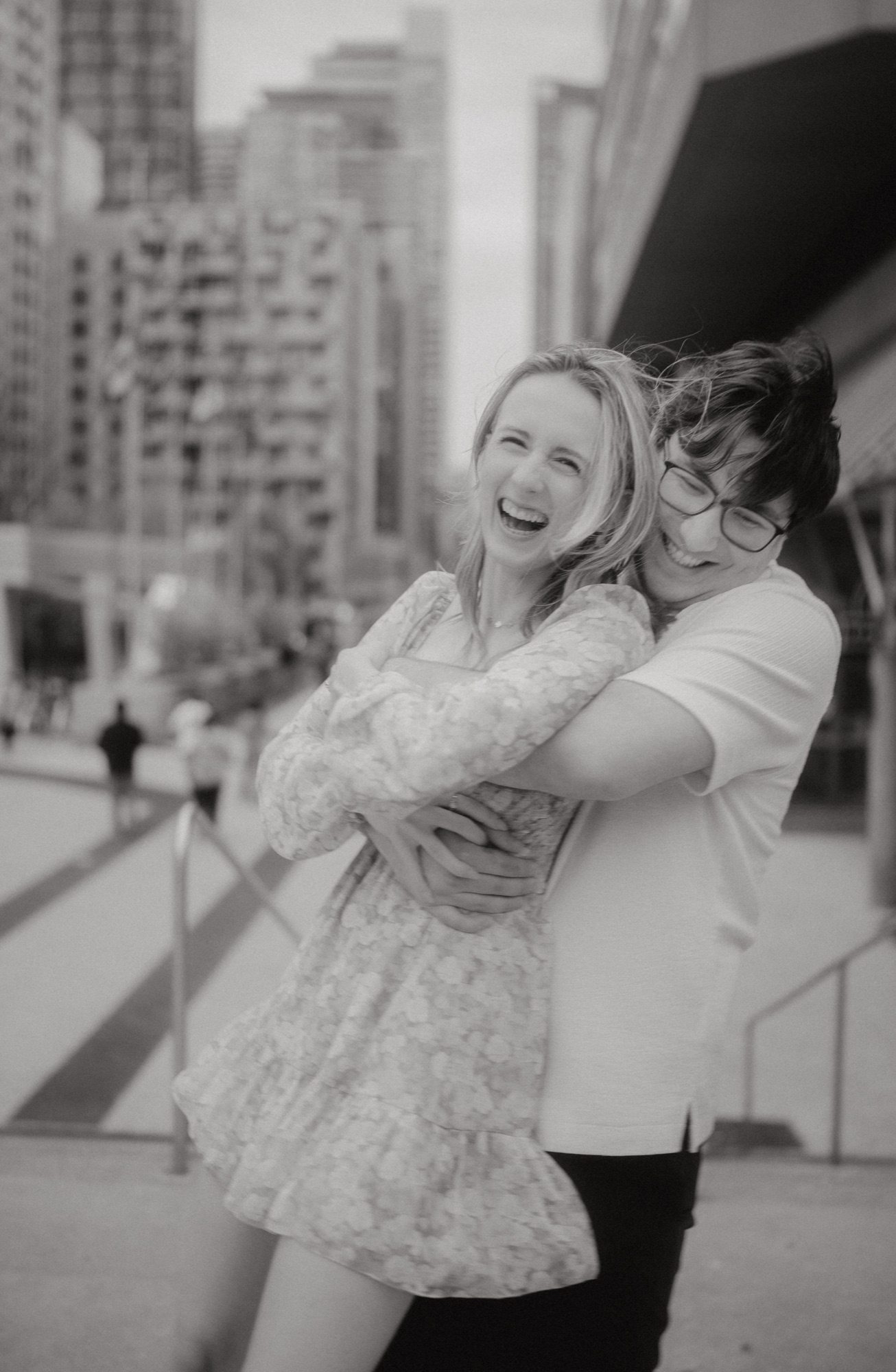 David and Alyana engagement session at the Rogers Centre in Toronto