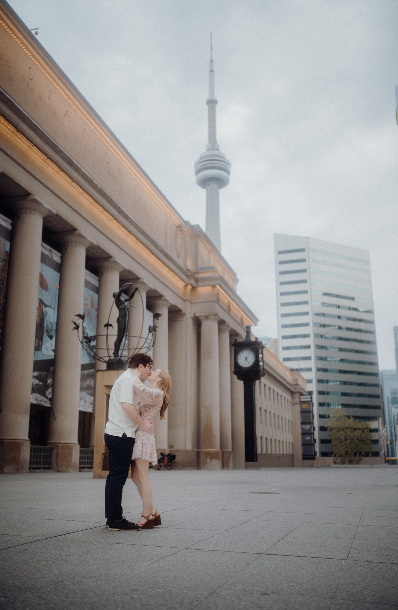 David and Alyana engagement session at the Rogers Centre in Toronto