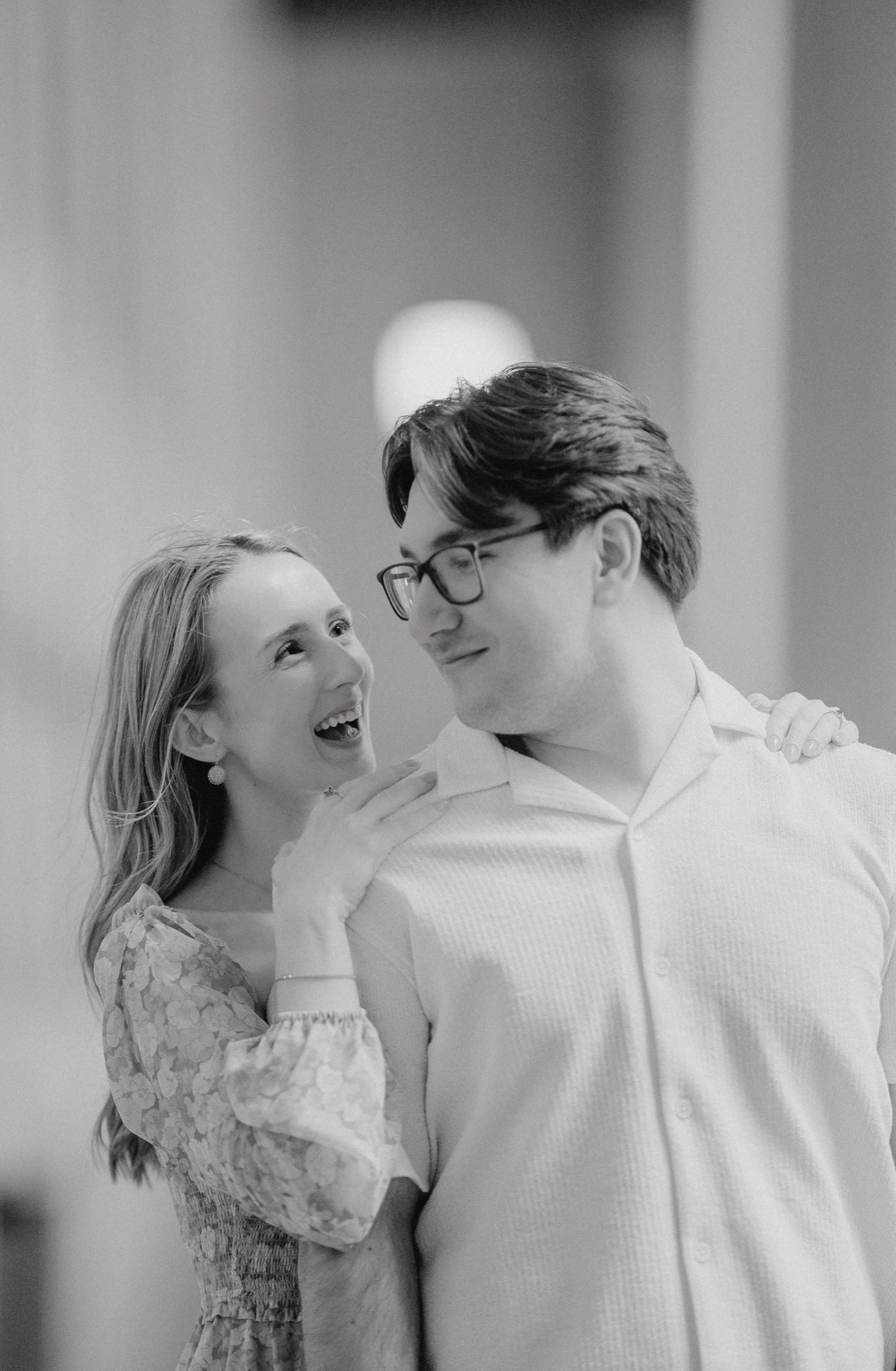 David and Alyana engagement session at the Rogers Centre in Toronto