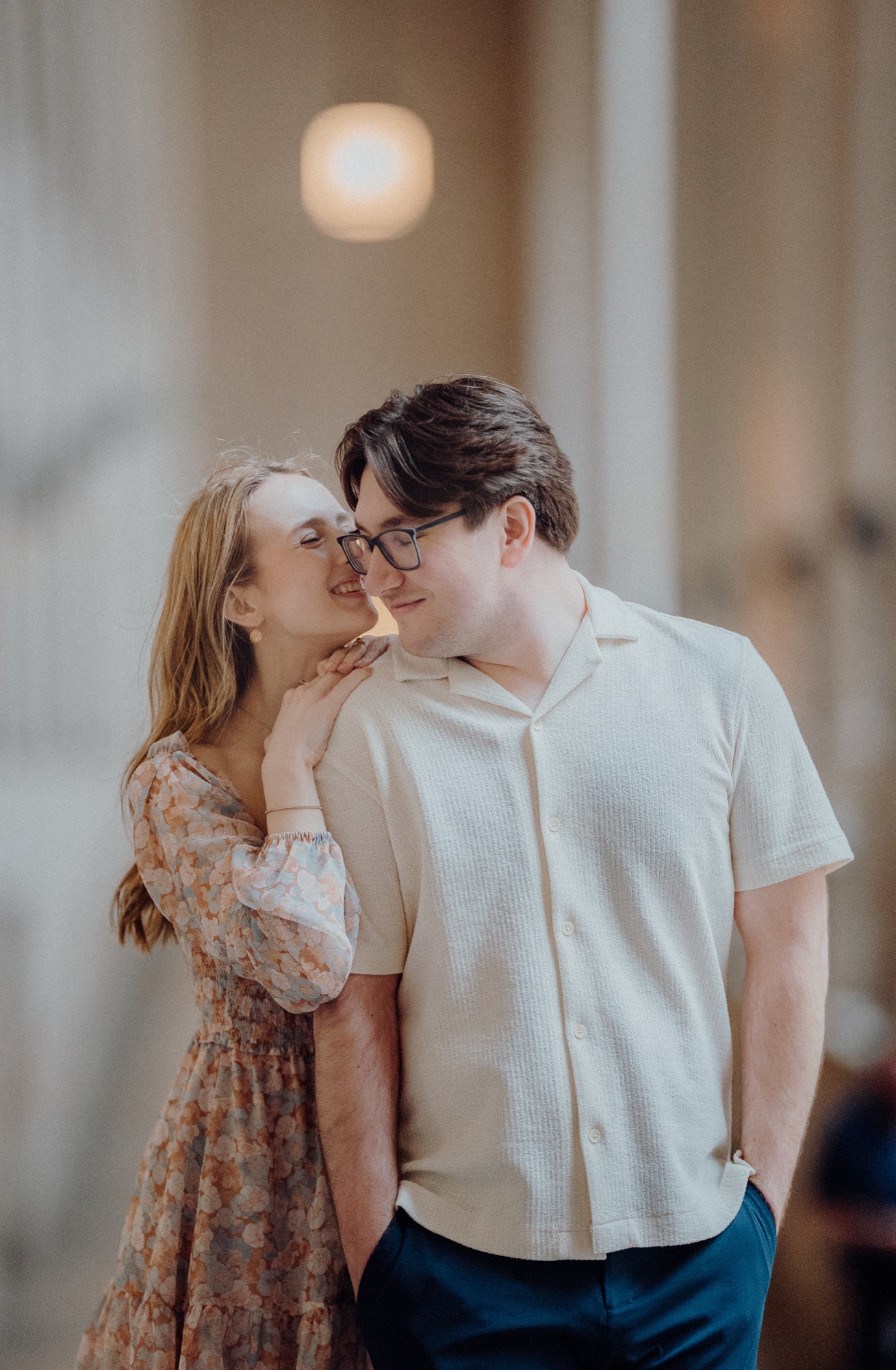 David and Alyana engagement session at the Rogers Centre in Toronto