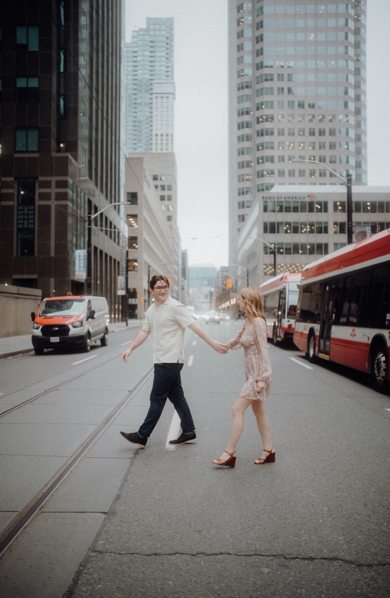 David and Alyana engagement session at the Rogers Centre in Toronto