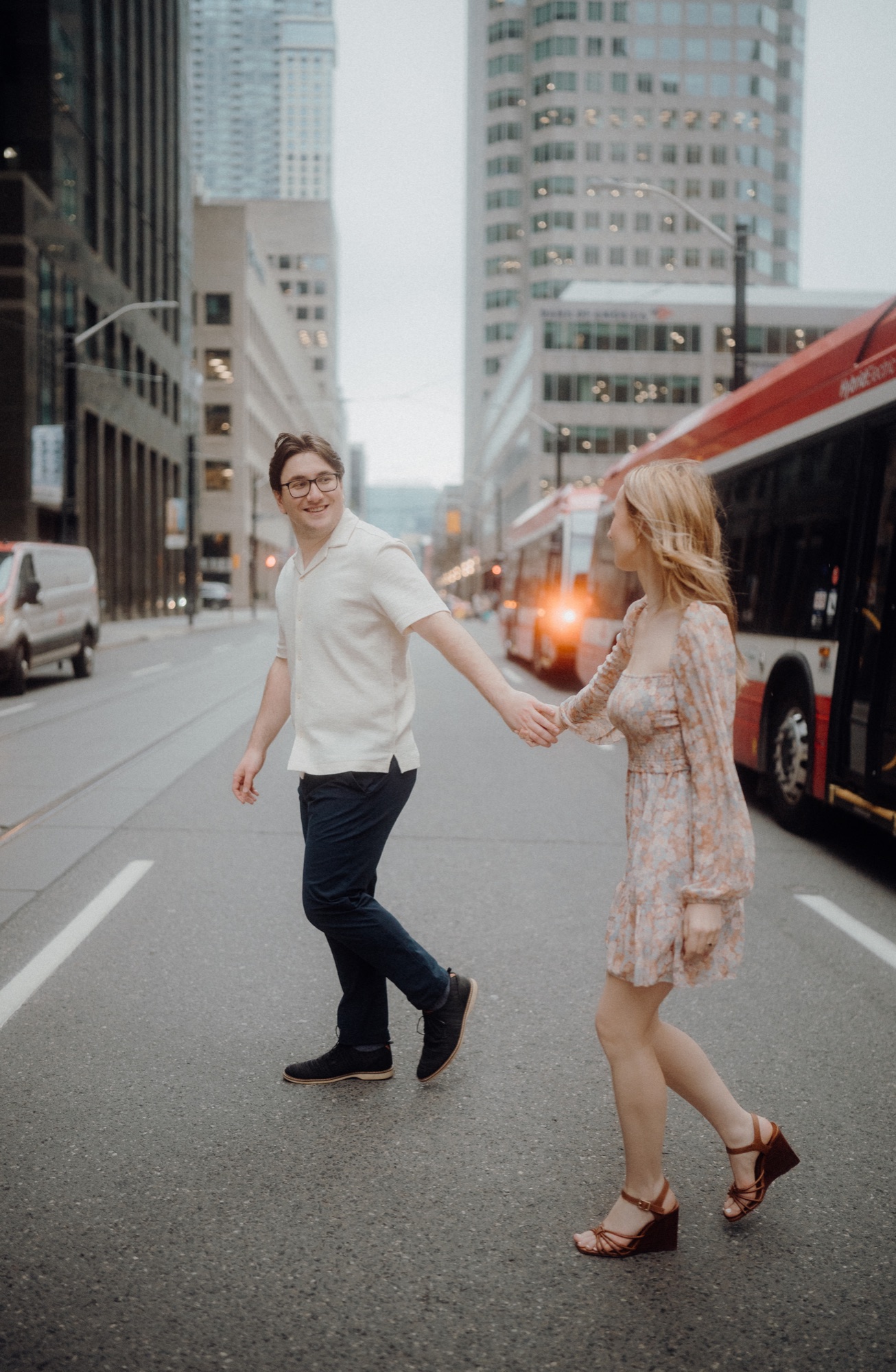 David and Alyana engagement session at the Rogers Centre in Toronto