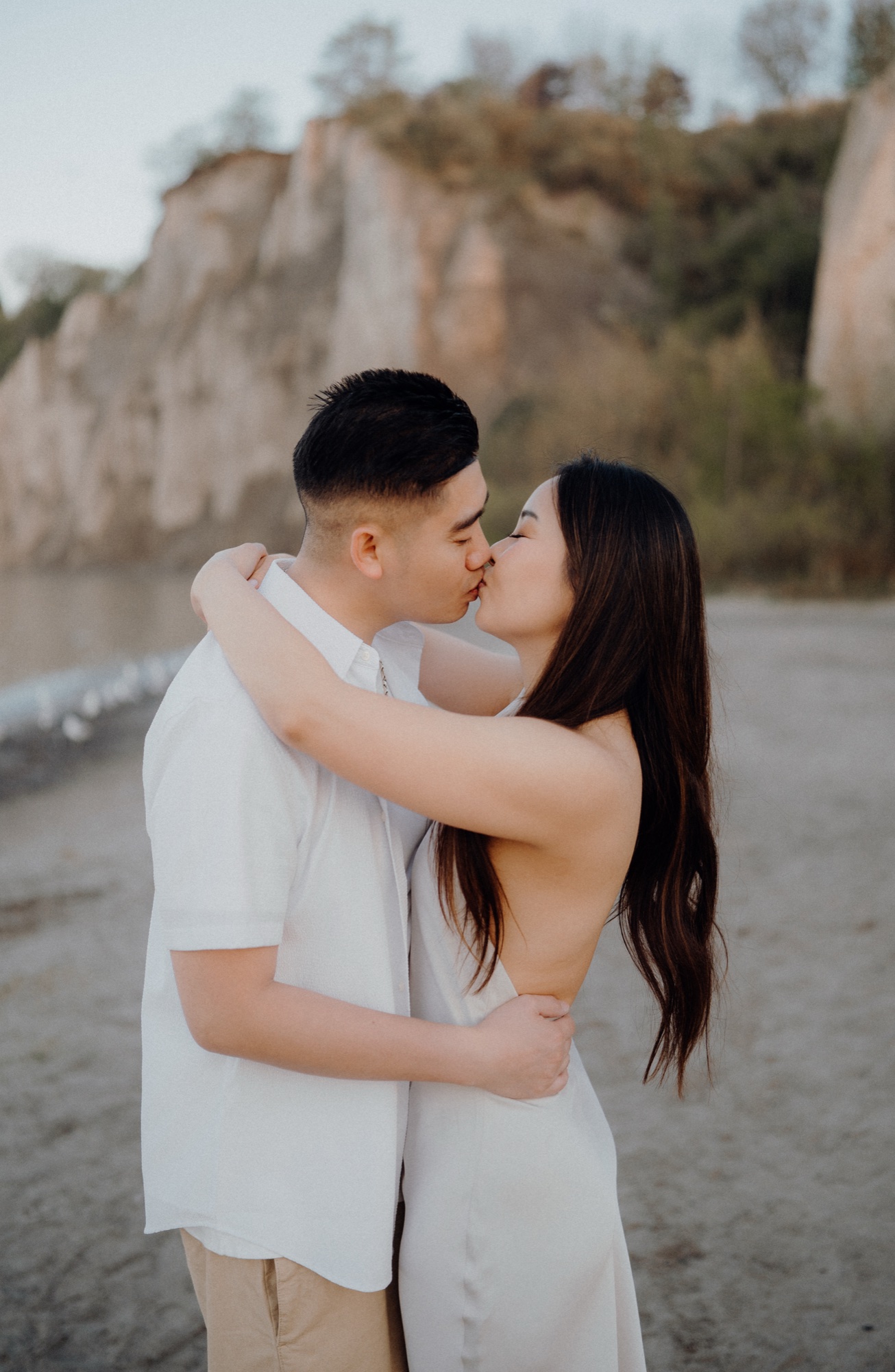 Tommy & Elen engagement session at Scarborough Bluffs, Scarborough, ON