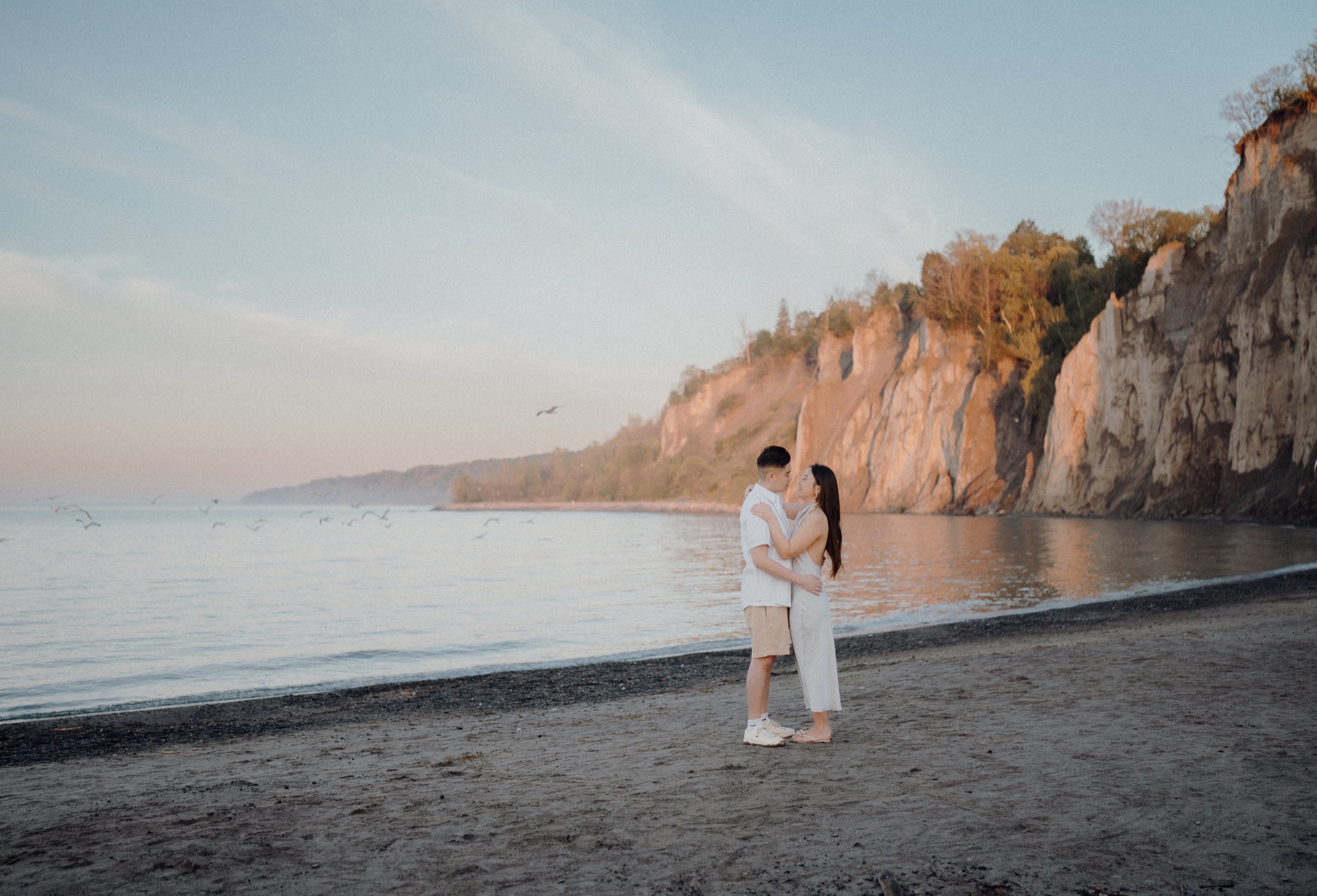 Tommy & Elen engagement session at Scarborough Bluffs, Scarborough, ON