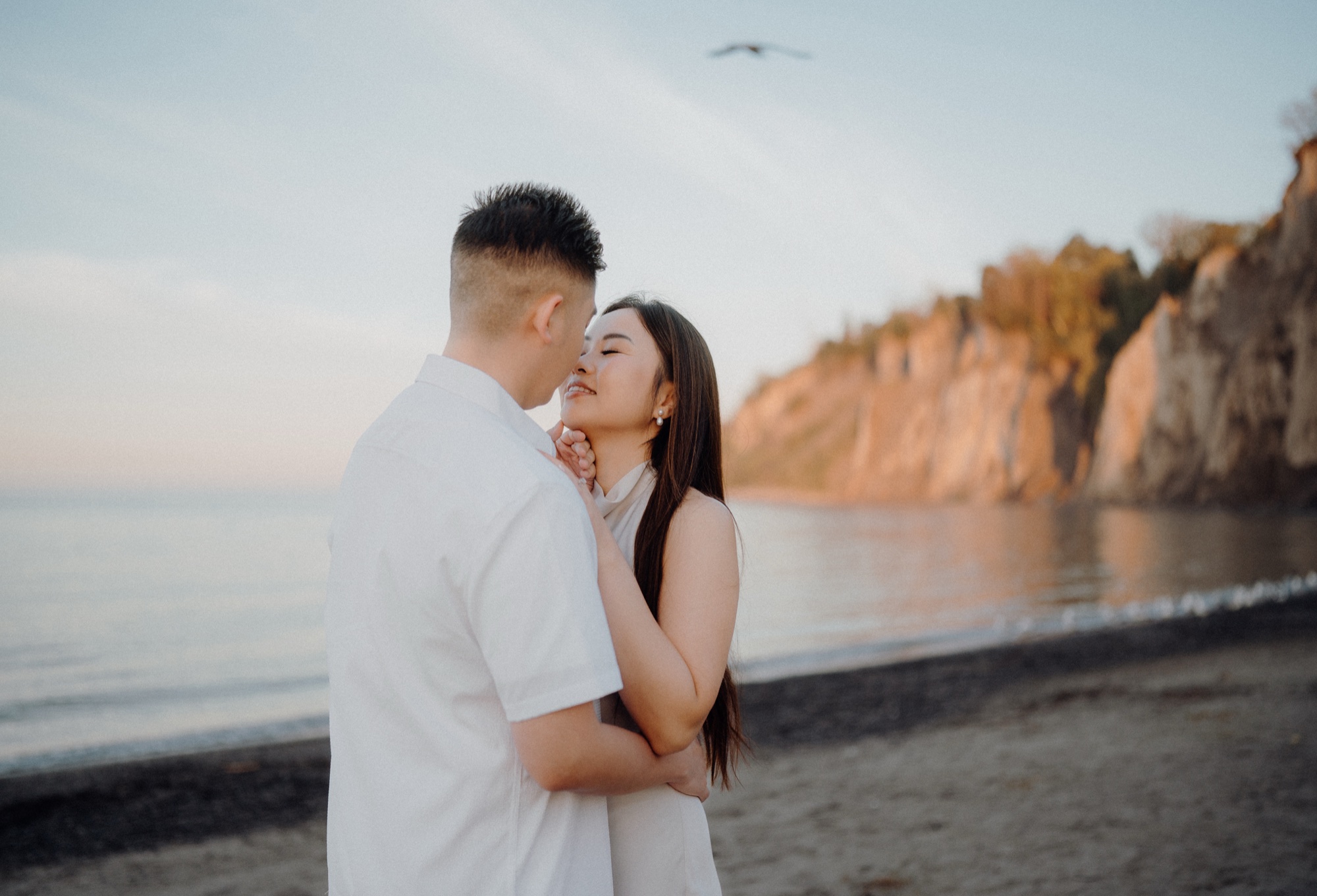 Tommy & Elen engagement session at Scarborough Bluffs, Scarborough, ON