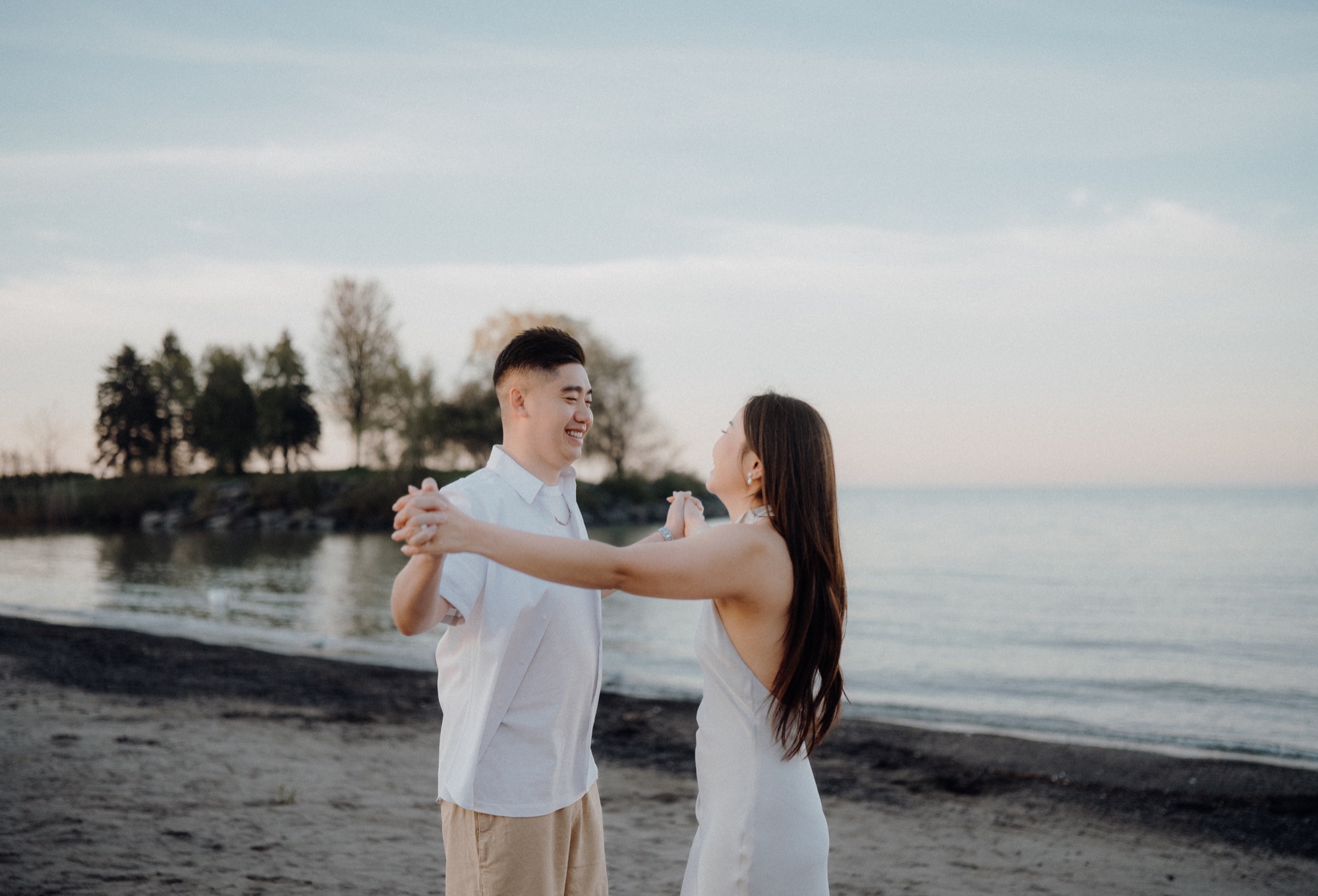 Tommy & Elen engagement session at Scarborough Bluffs, Scarborough, ON