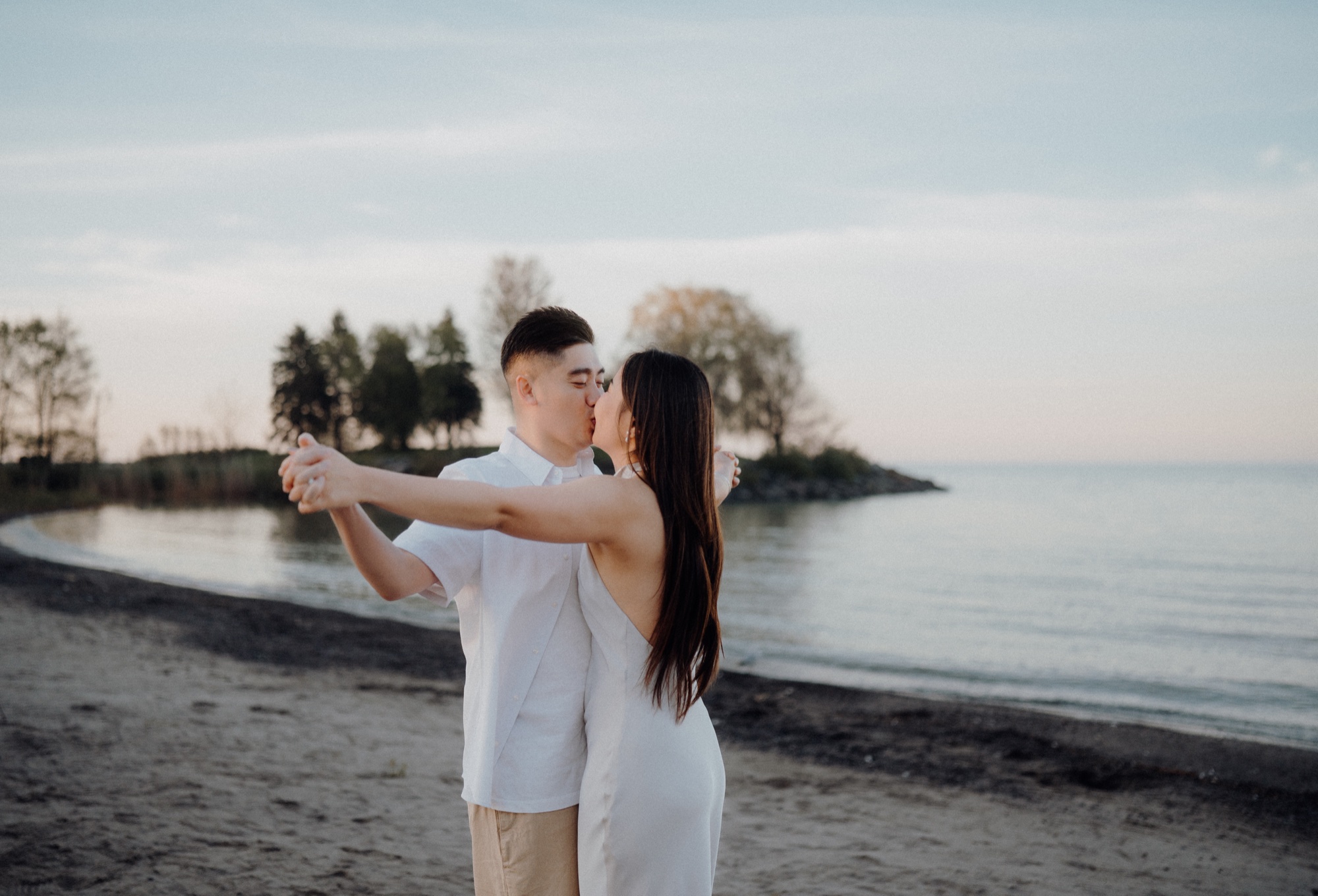 Tommy & Elen engagement session at Scarborough Bluffs, Scarborough, ON