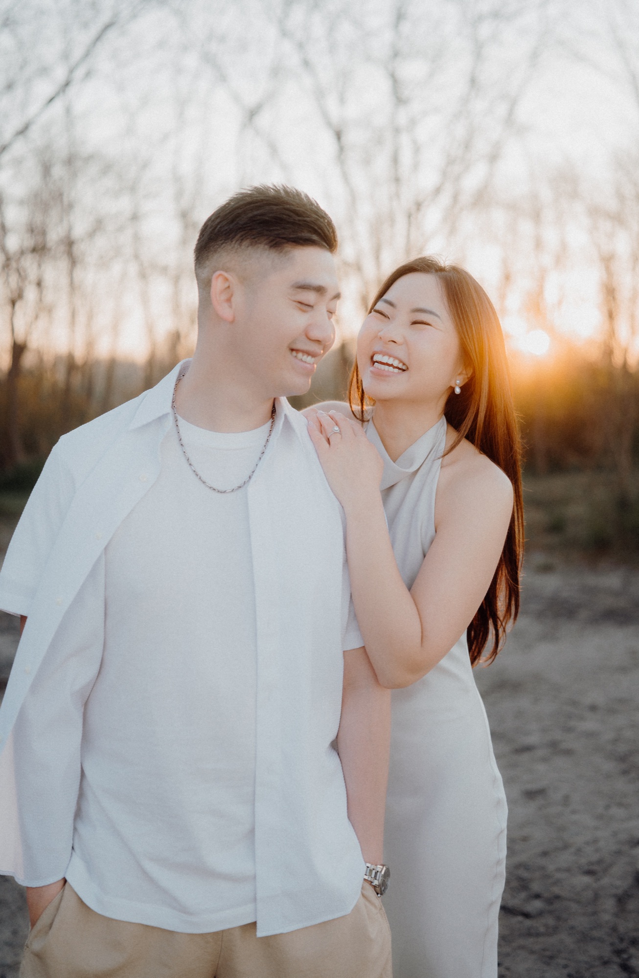 Tommy & Elen engagement session at Scarborough Bluffs, Scarborough, ON