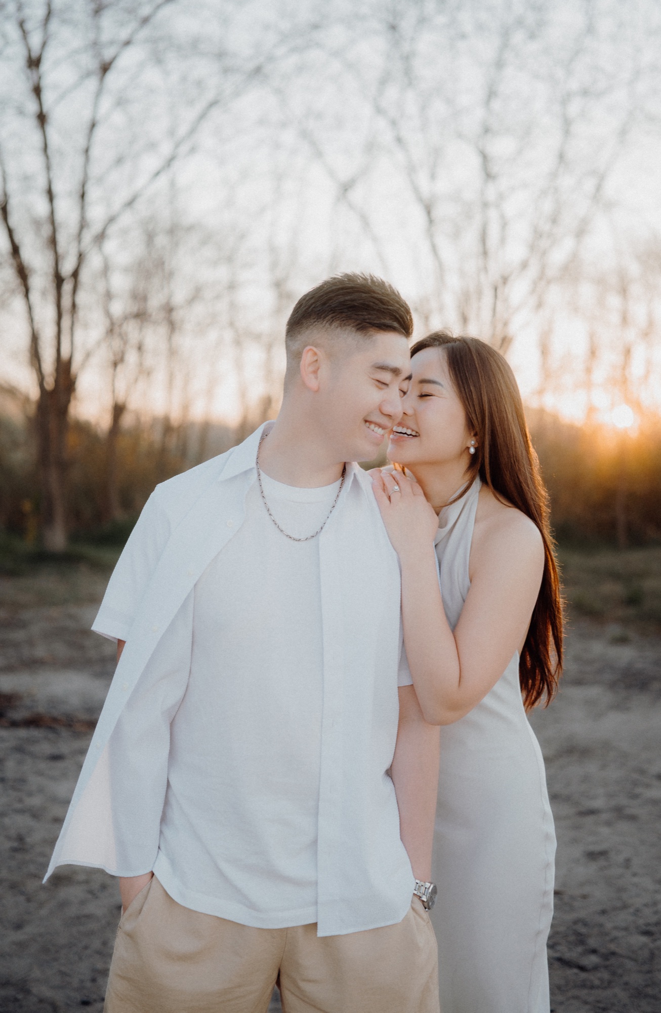 Tommy & Elen engagement session at Scarborough Bluffs, Scarborough, ON