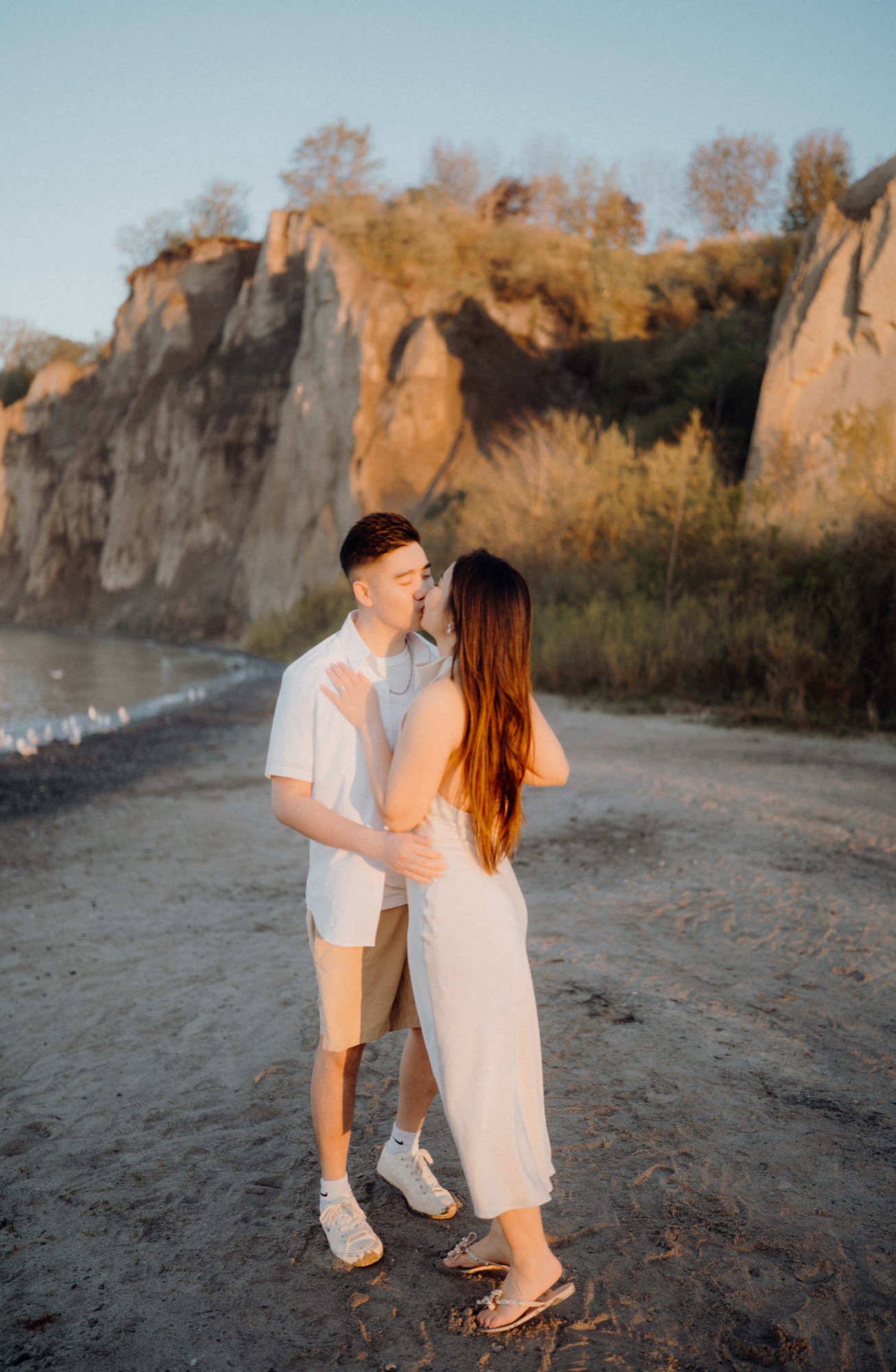Tommy & Elen engagement session at Scarborough Bluffs, Scarborough, ON