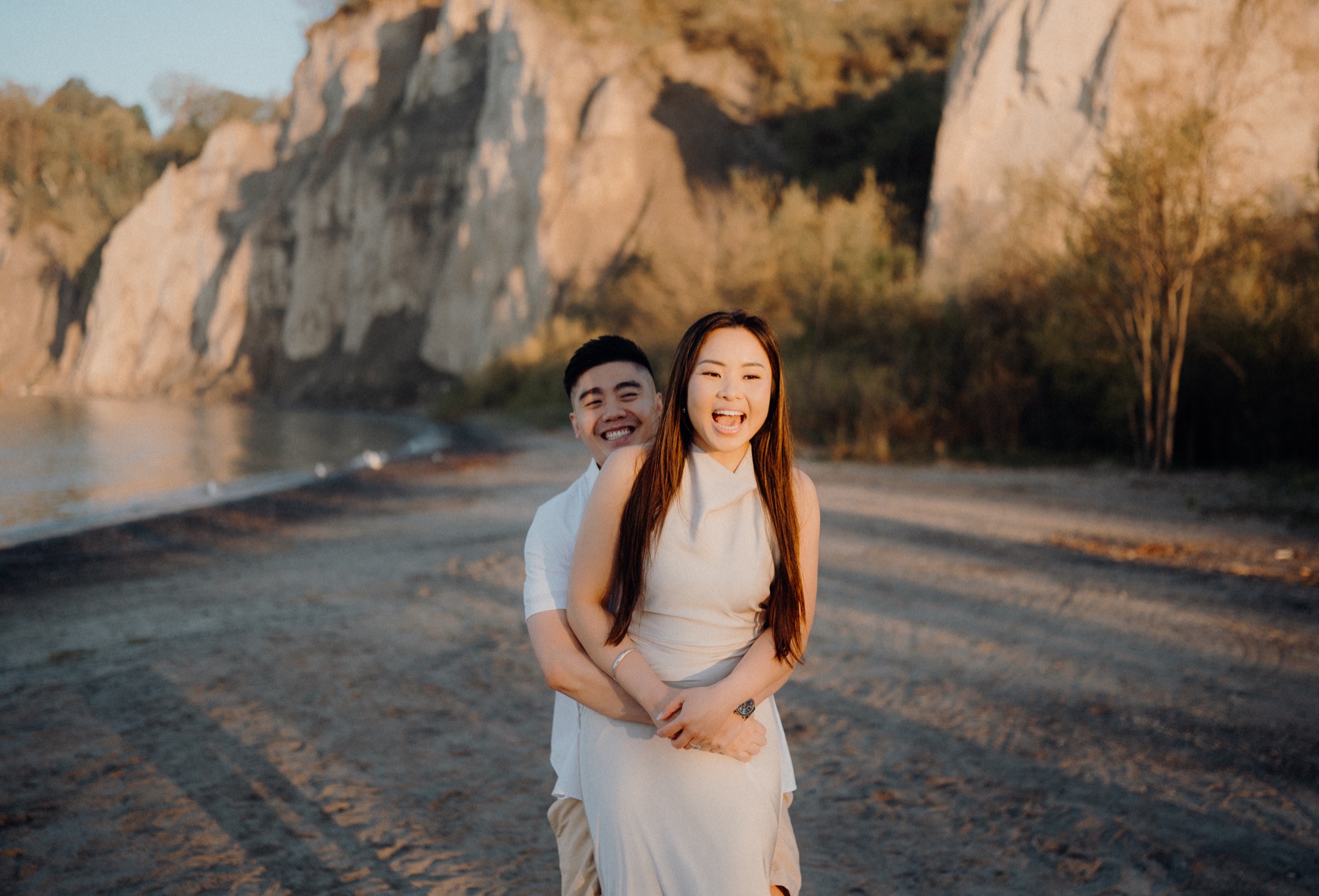 Tommy & Elen engagement session at Scarborough Bluffs, Scarborough, ON