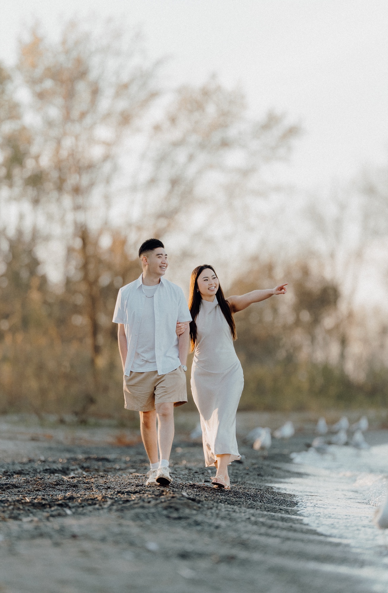 Tommy & Elen engagement session at Scarborough Bluffs, Scarborough, ON
