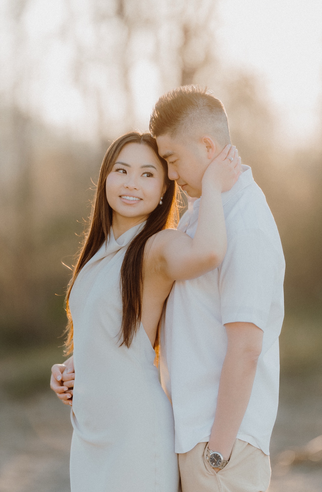 Tommy & Elen engagement session at Scarborough Bluffs, Scarborough, ON