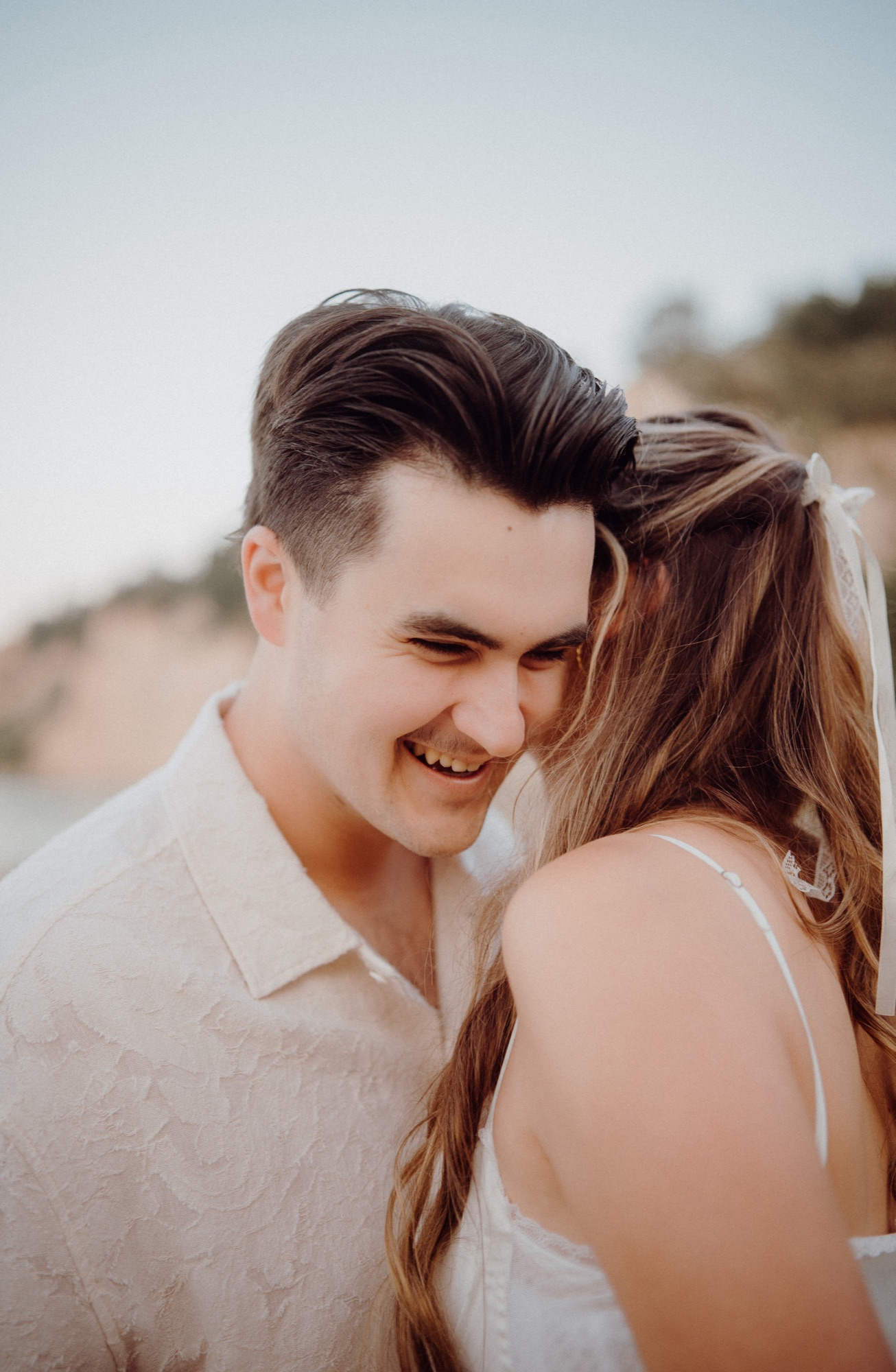 Zach & Heather sunrise engagement session at the Scarborough Bluffs, Toronto