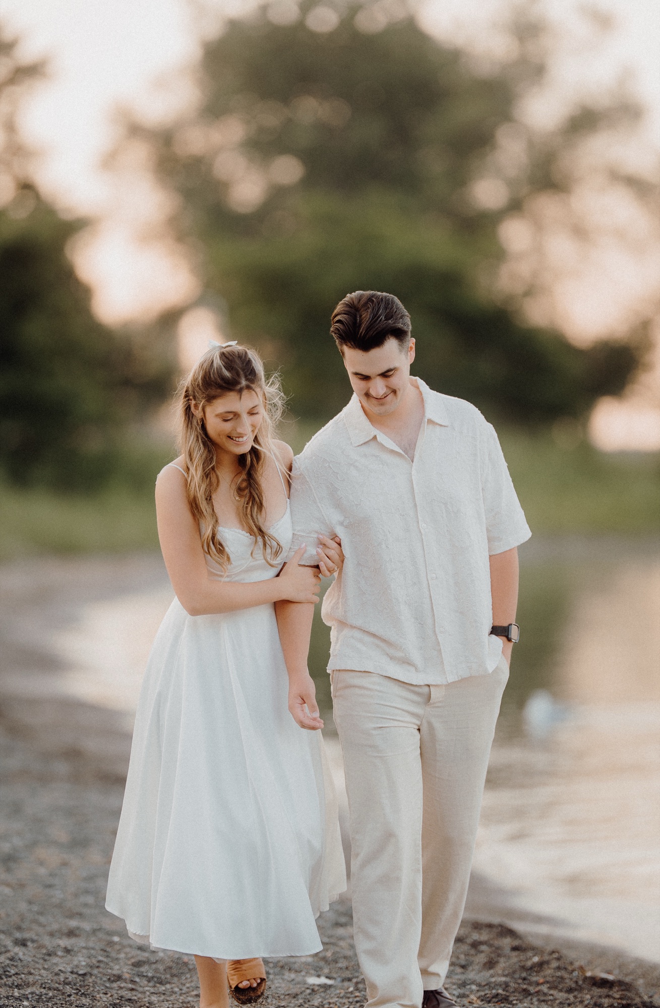 Zach & Heather sunrise engagement session at the Scarborough Bluffs, Toronto