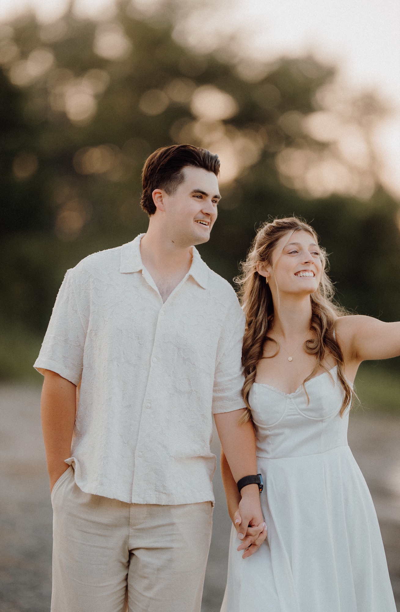 Zach & Heather sunrise engagement session at the Scarborough Bluffs, Toronto