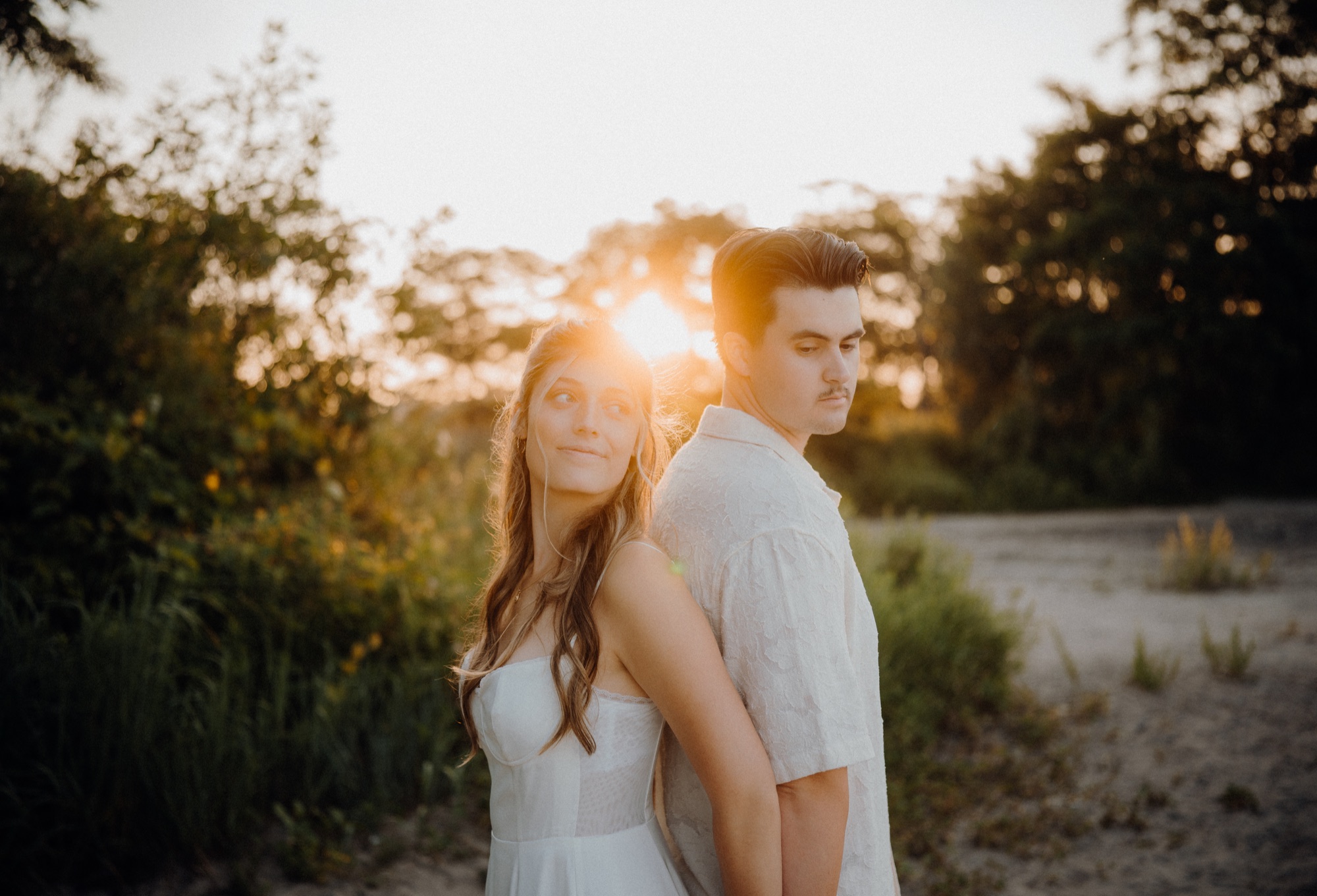 Zach & Heather sunrise engagement session at the Scarborough Bluffs, Toronto