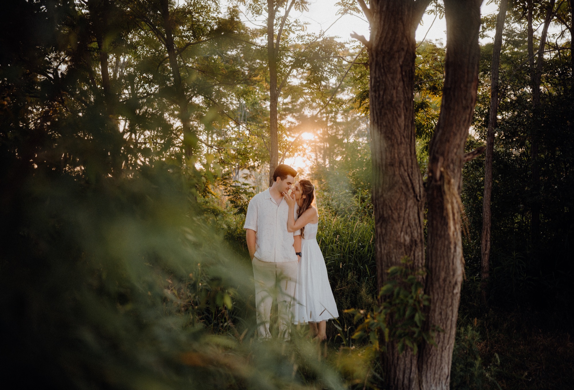 Zach & Heather sunrise engagement session at the Scarborough Bluffs, Toronto