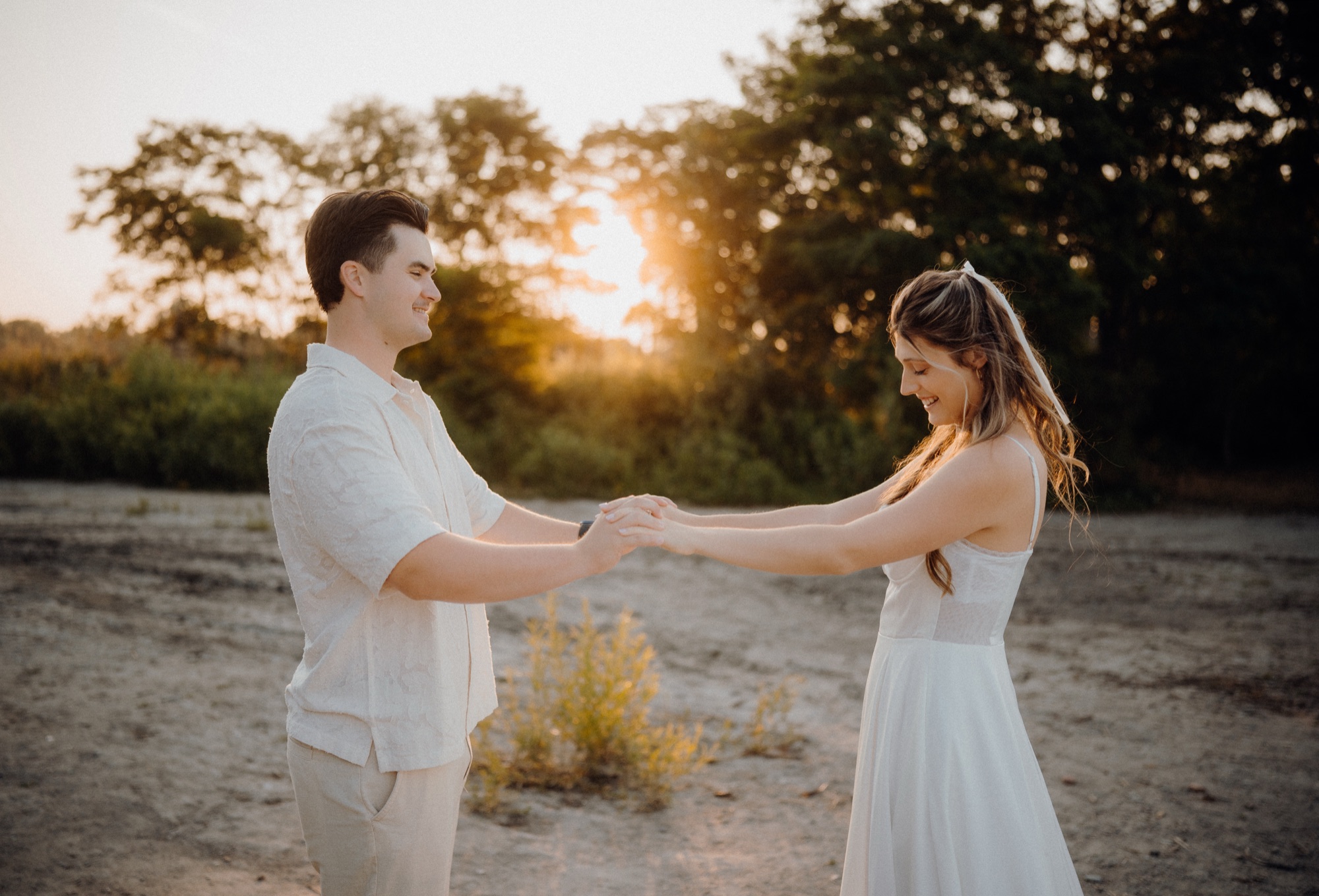Zach & Heather sunrise engagement session at the Scarborough Bluffs, Toronto