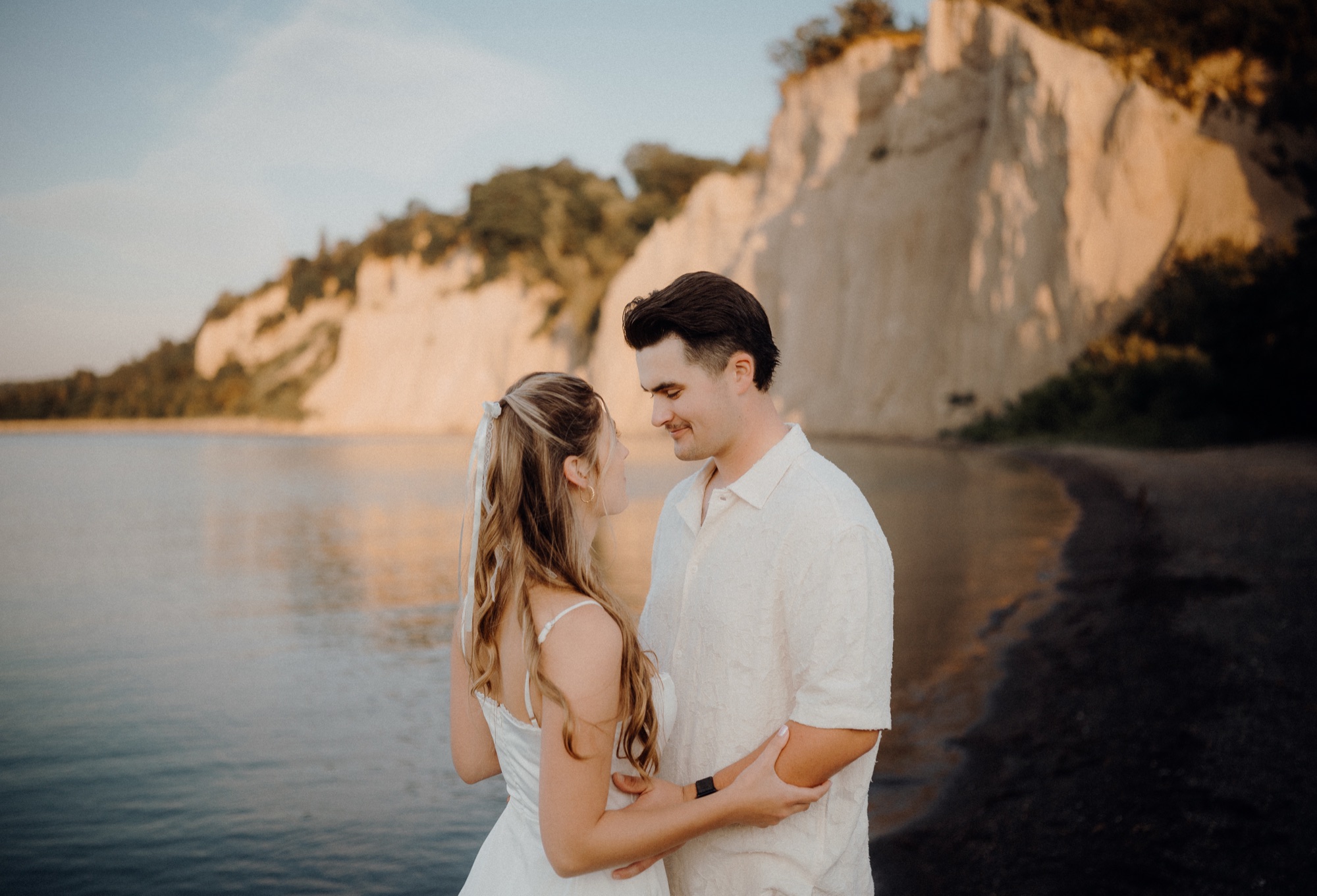 Zach & Heather sunrise engagement session at the Scarborough Bluffs, Toronto
